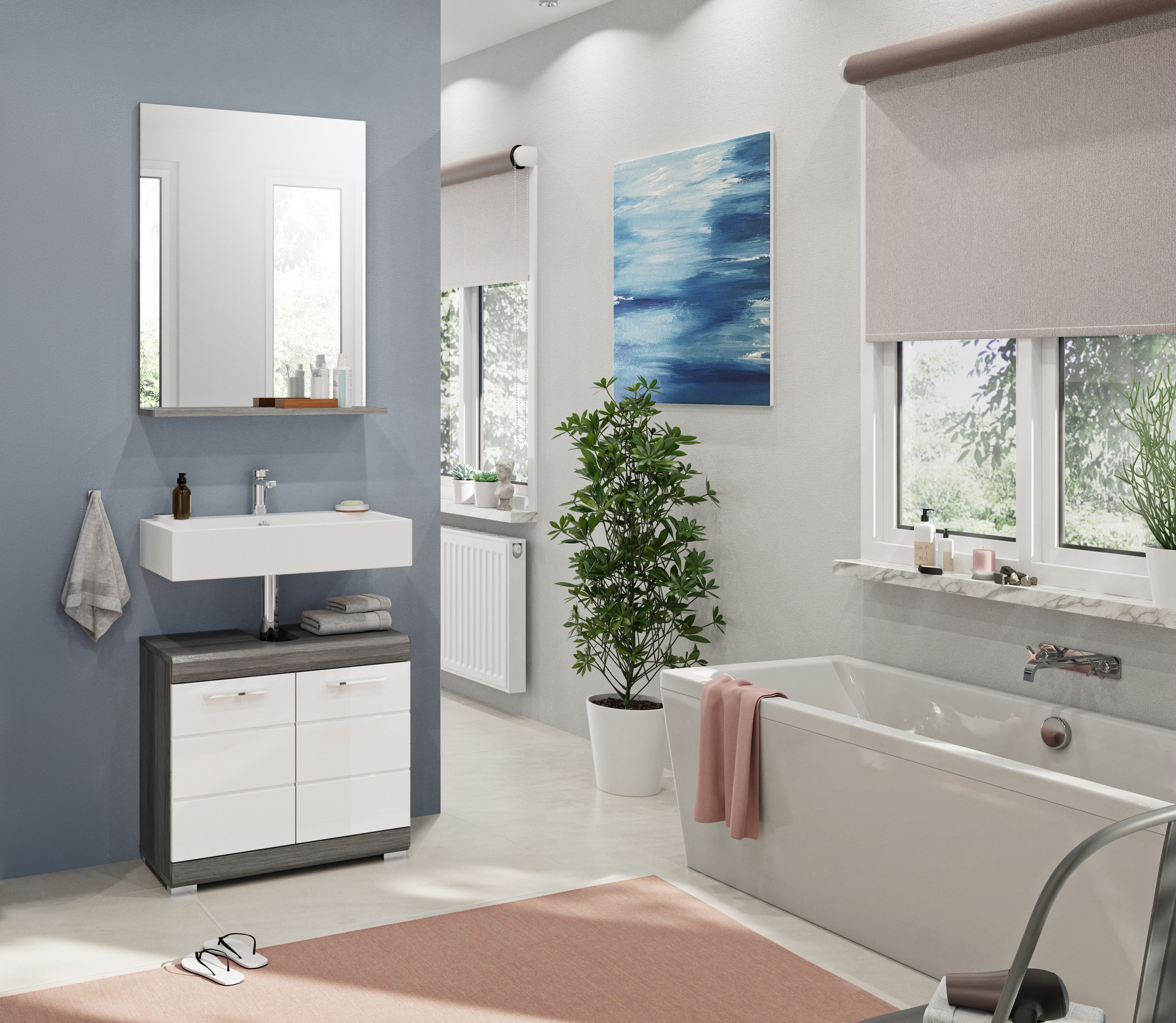 INOSIGN Badmöbel-Set Siena, 2 teilig, bestehend aus: Waschbeckenunterschran günstig online kaufen