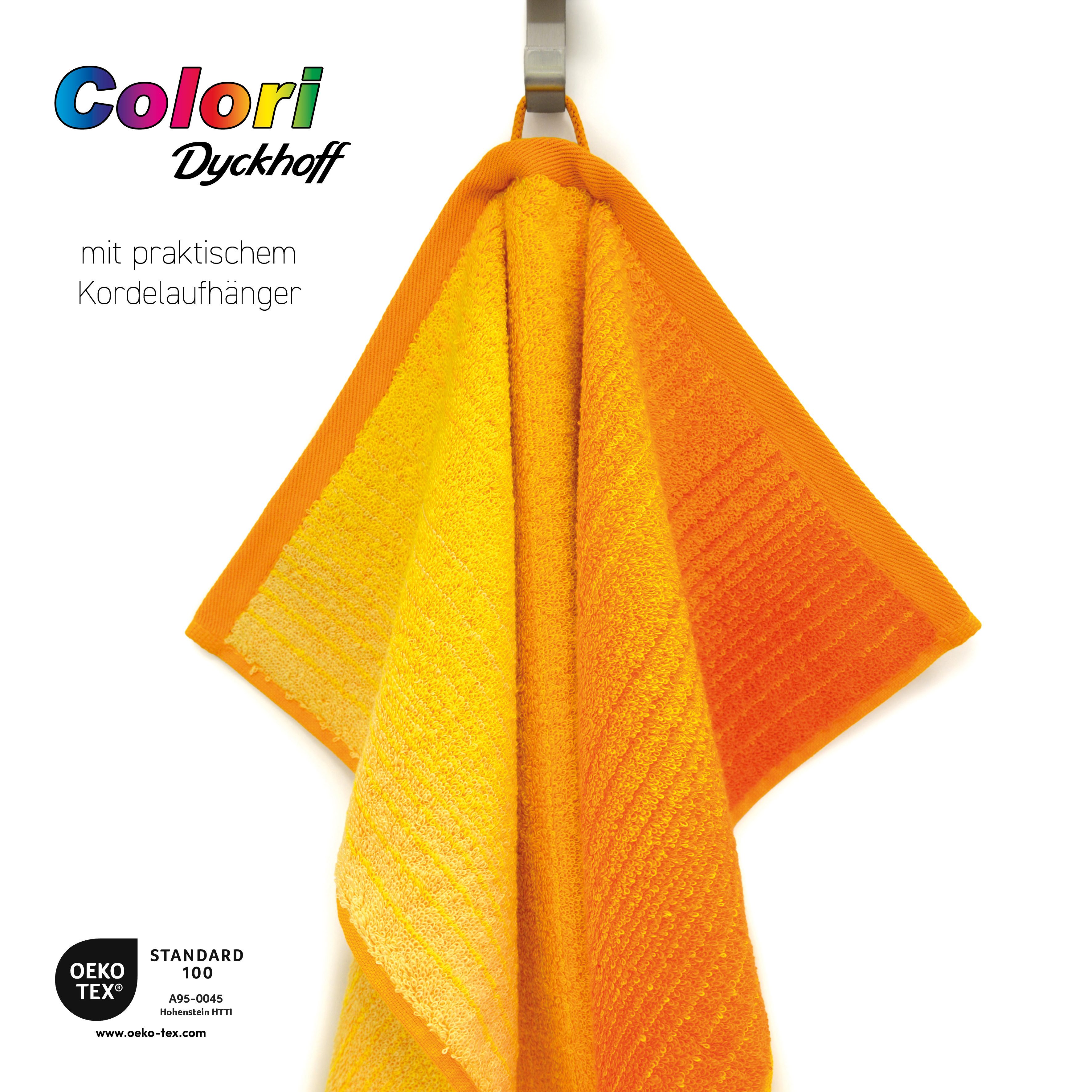 Dyckhoff Handtücher Colori, Walkfrottee (1-St), mit günstig online kaufen