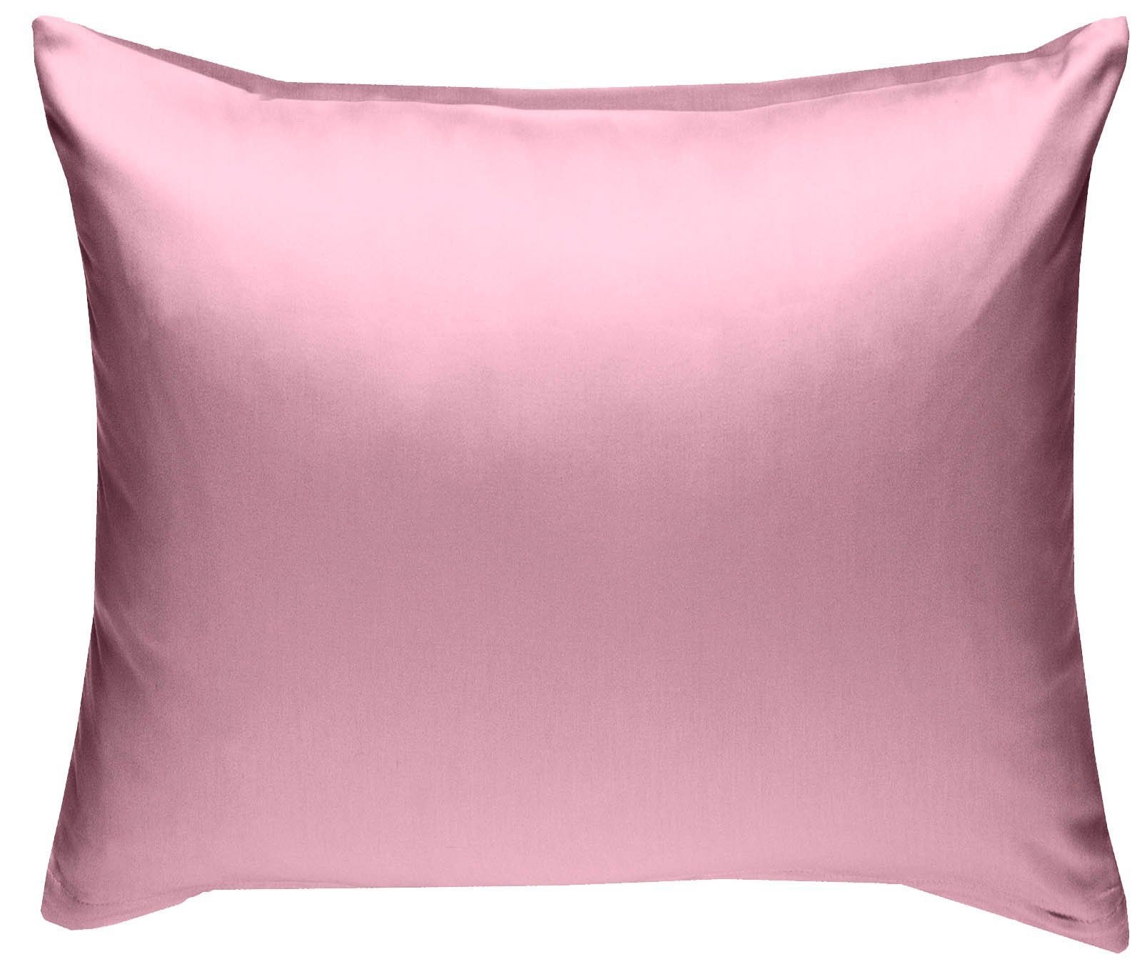 BETTWAESCHE-MIT-STIL Kissenbezug Mako Satin Kissenbezug uni einfarbig, (1 Stück)