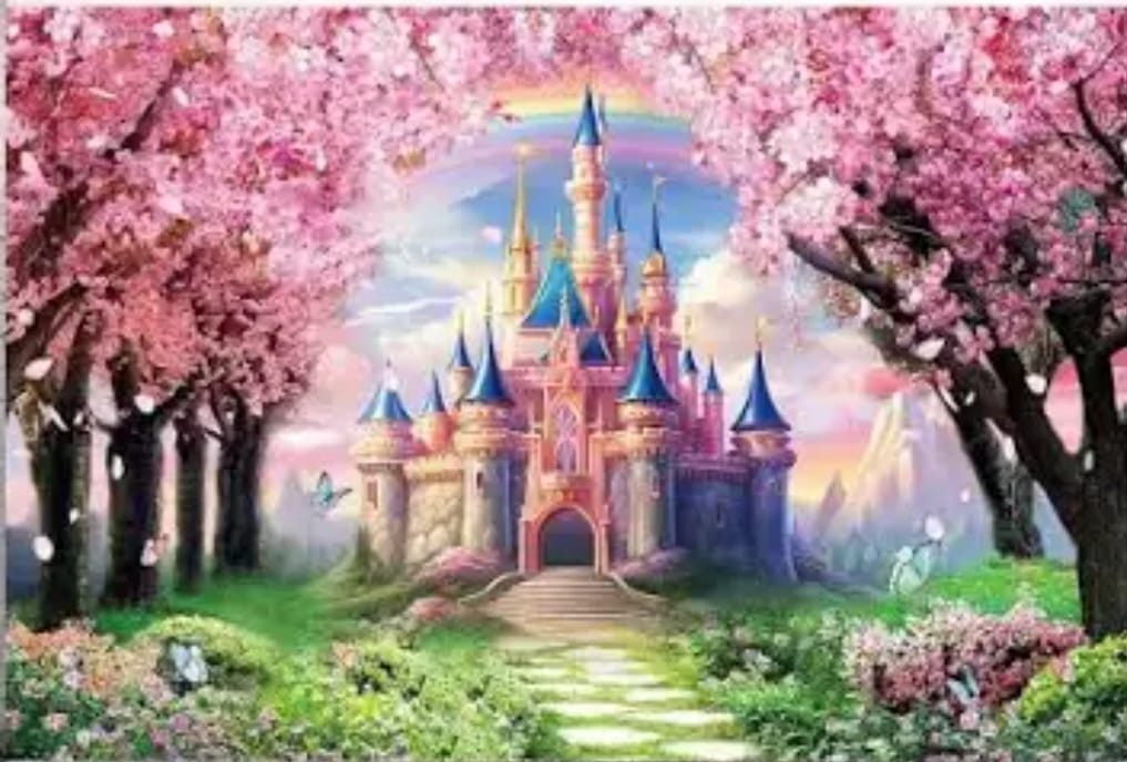 Malen nach Zahlen BASTELIDEEN 5d Diamond Painting Set Motiv Märchenschloß