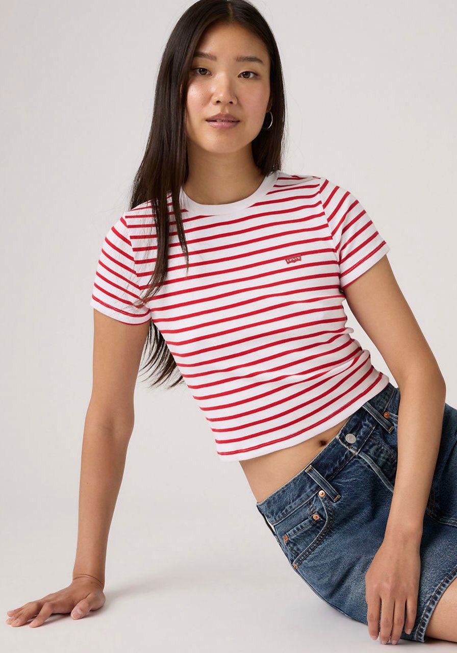 Levi's® T-Shirt ESSENTIAL SPORTY TEE Feinripp- Qualität