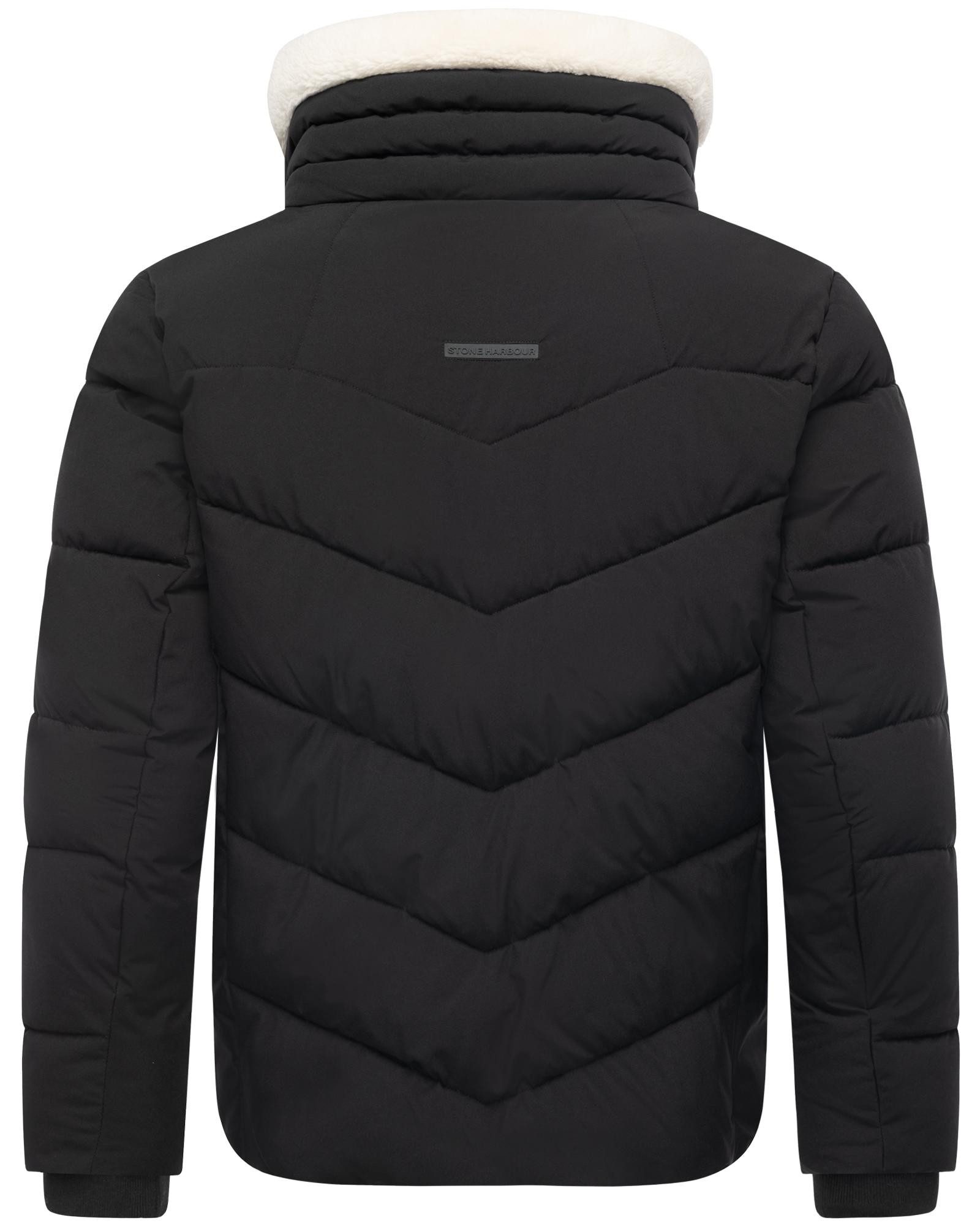 Stone Harbour Steppjacke Ansello XX Gesteppte Herrenjacke mit Teddy-Kunstfell-Kragen