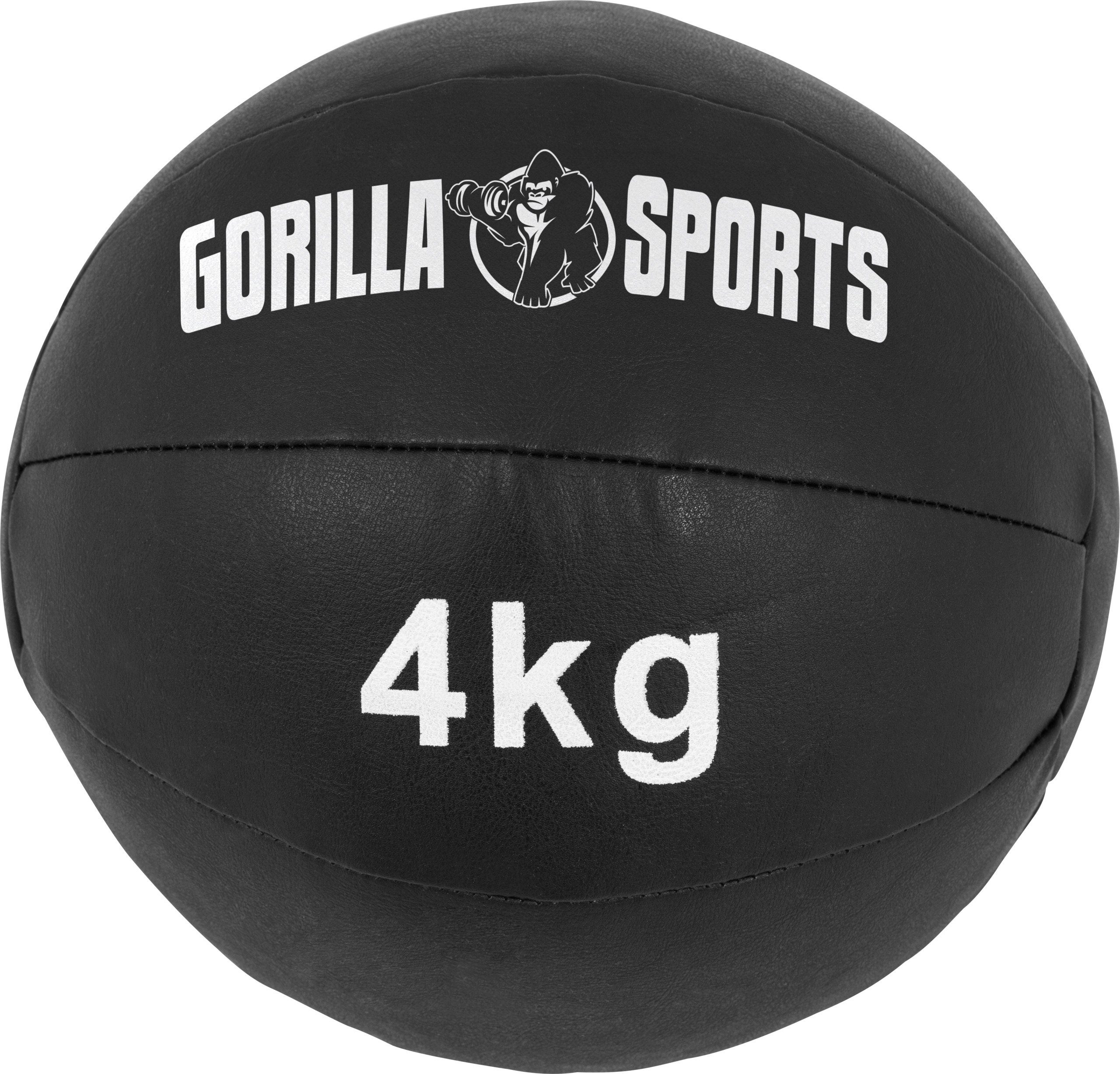 Gewichtsball SPORTS kg Set Medizinball Einzeln/Set, 15 Fitnessball, GORILLA Leder, 29cm, aus Trainingsball,