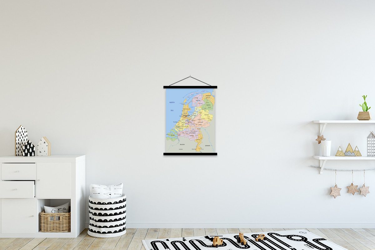 MuchoWow Poster Englische Karte - Niederlande günstig online kaufen