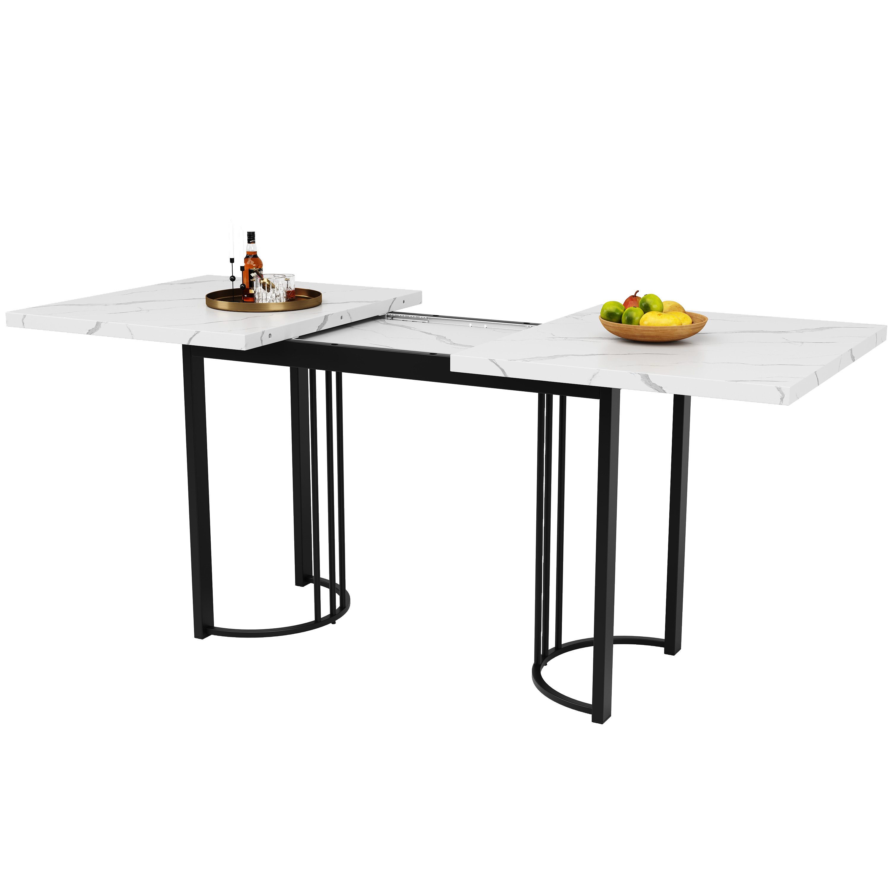 OKWISH Esstisch Essgruppe,Esstisch mit Stühlen Set, Moderner Küchentisch Se günstig online kaufen