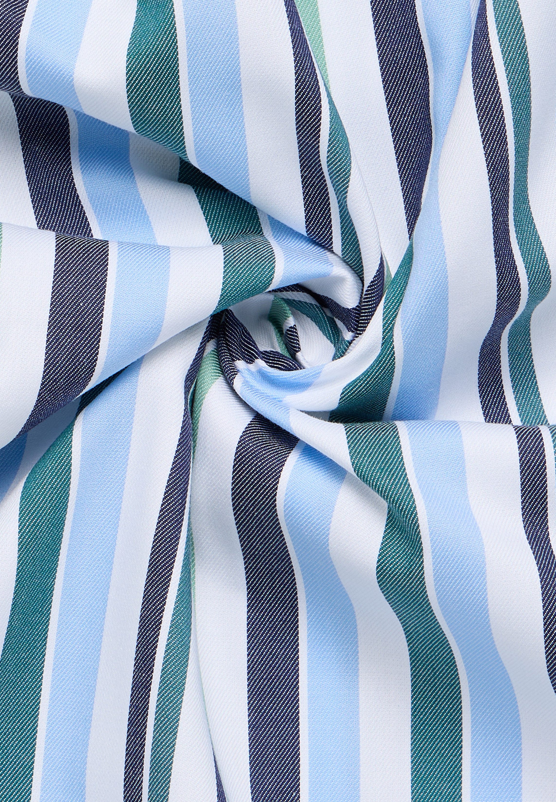 Eterna Businesshemd ETERNA MODERN FIT Langarm Hemd twill grün gestreift 1245-46-X11U