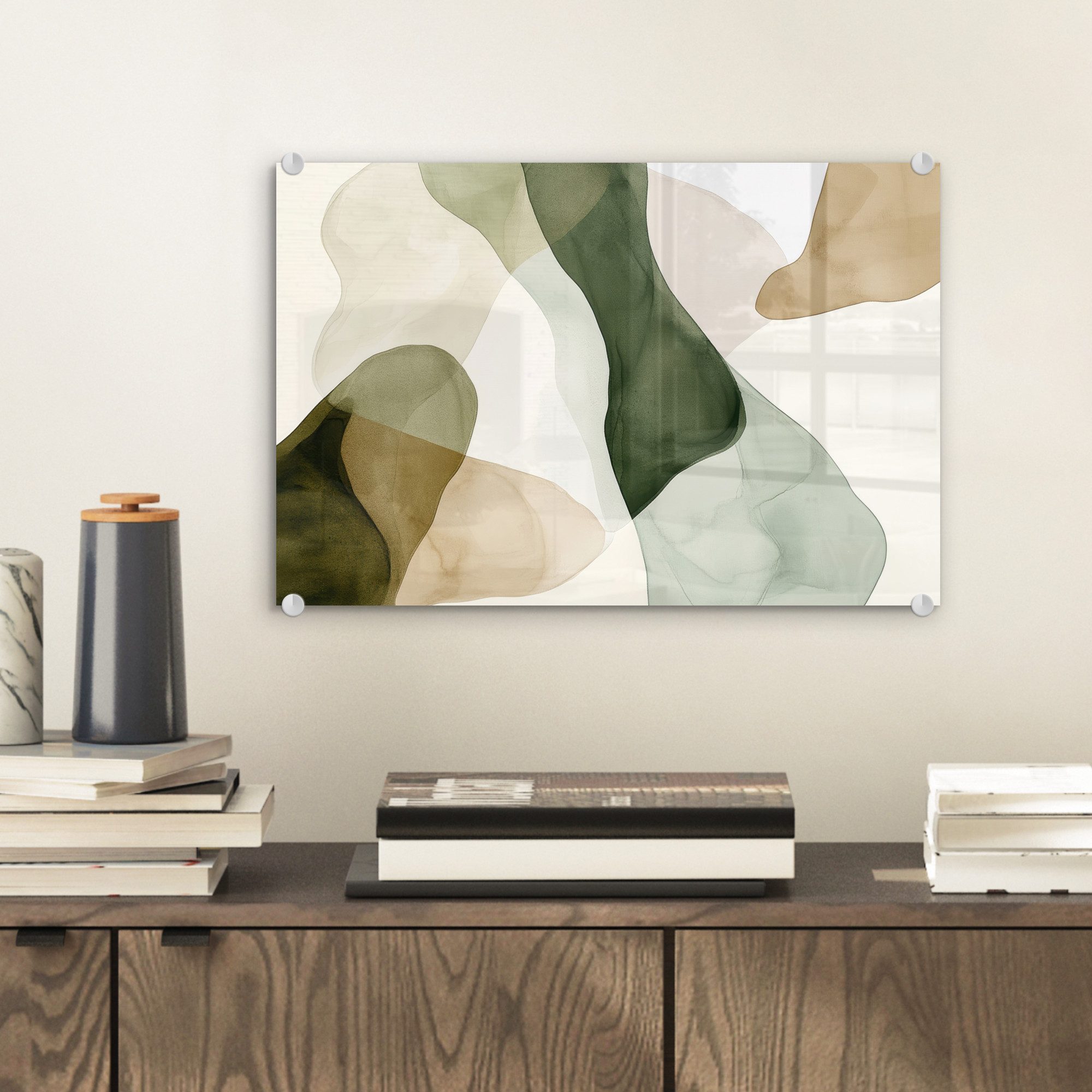 MuchoWow Acrylglasbild Japandi - Abstrakt - günstig online kaufen