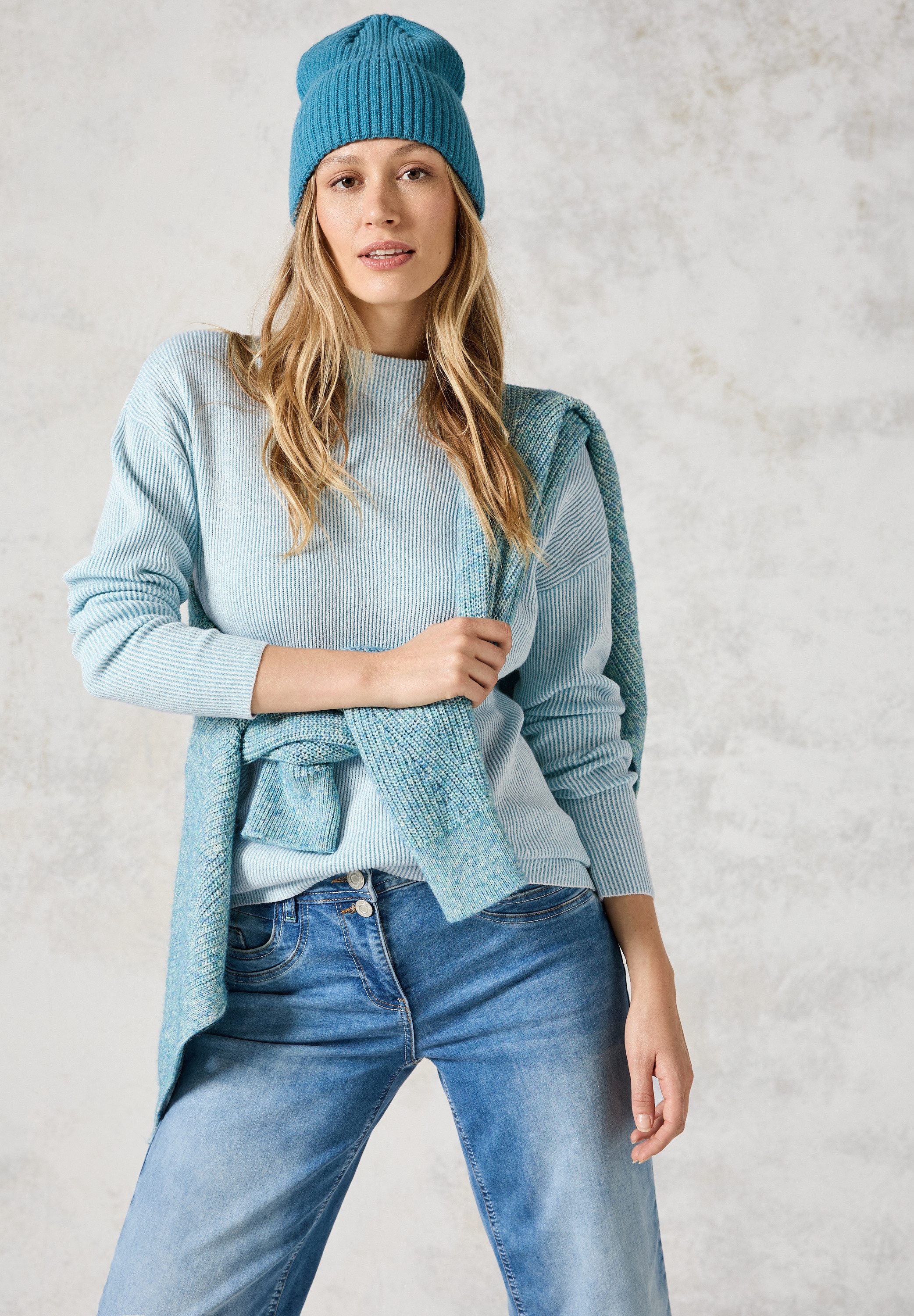 CECIL Strickpullover im Two Tone Look günstig online kaufen