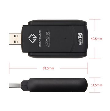 Gigablue USB 3.0 WiFi 1200Mbps adapter Kabel-Receiver