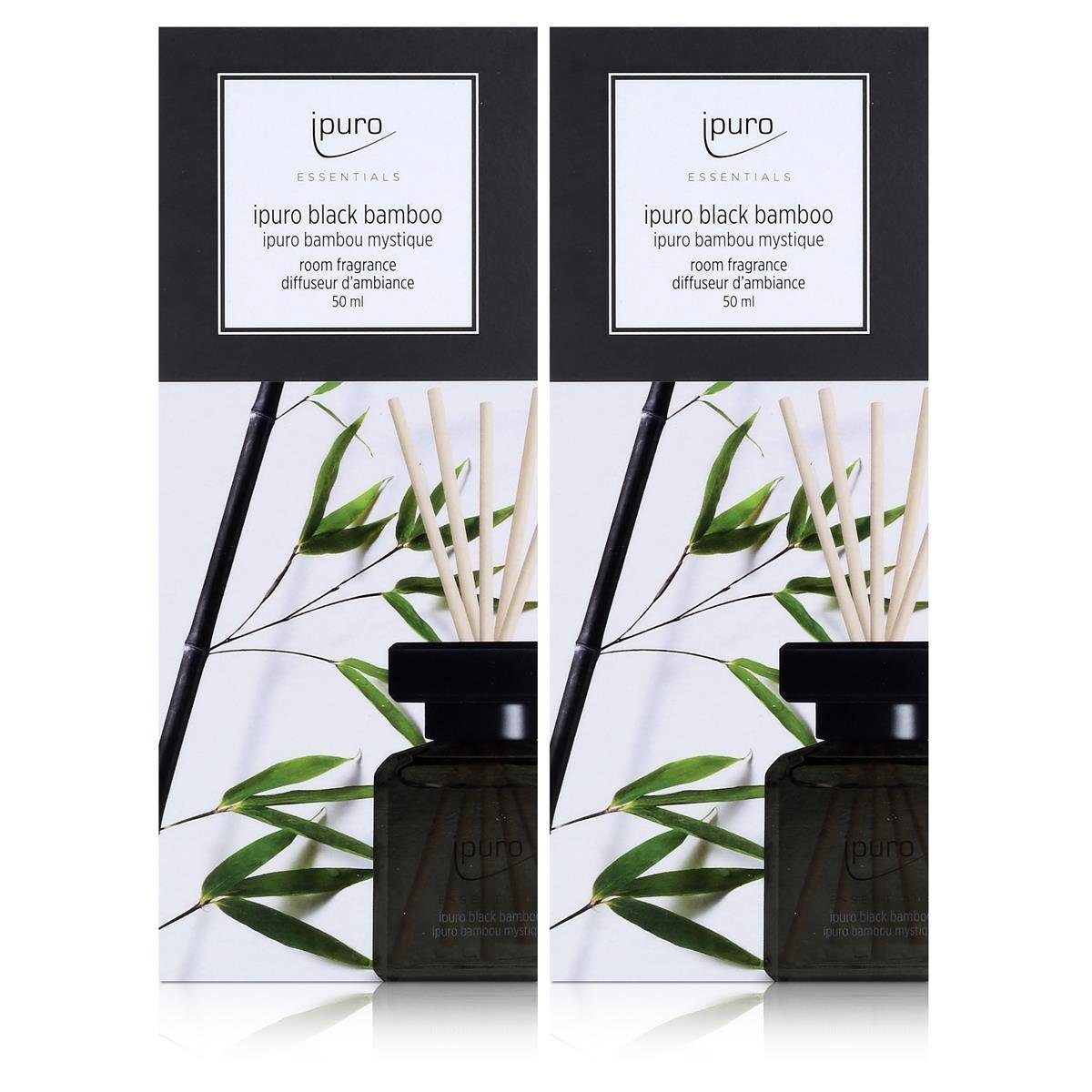 Essentials by Ipuro Black Bamboo Room Fragrance 50 ml (Pack of 3