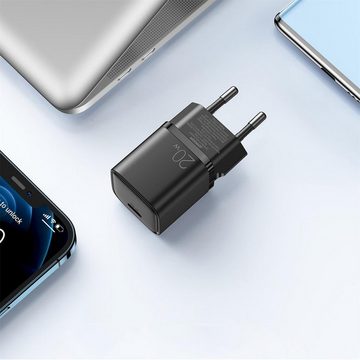 JOYROOM 20W USB Typ A und Typ C Smartphone-Ladegerät (3000 mA, Netz Lade Stecker Ladegerät USB Type C Quick Charge)