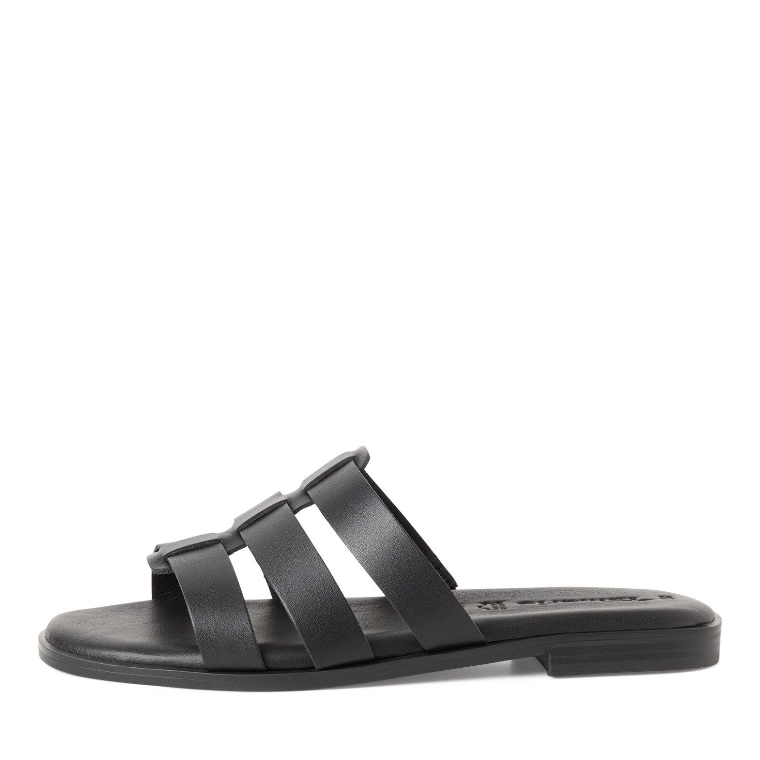 Tamaris Pantolette, Sommerschuh, Schupfschuh, Flats mit modischen Riemchen