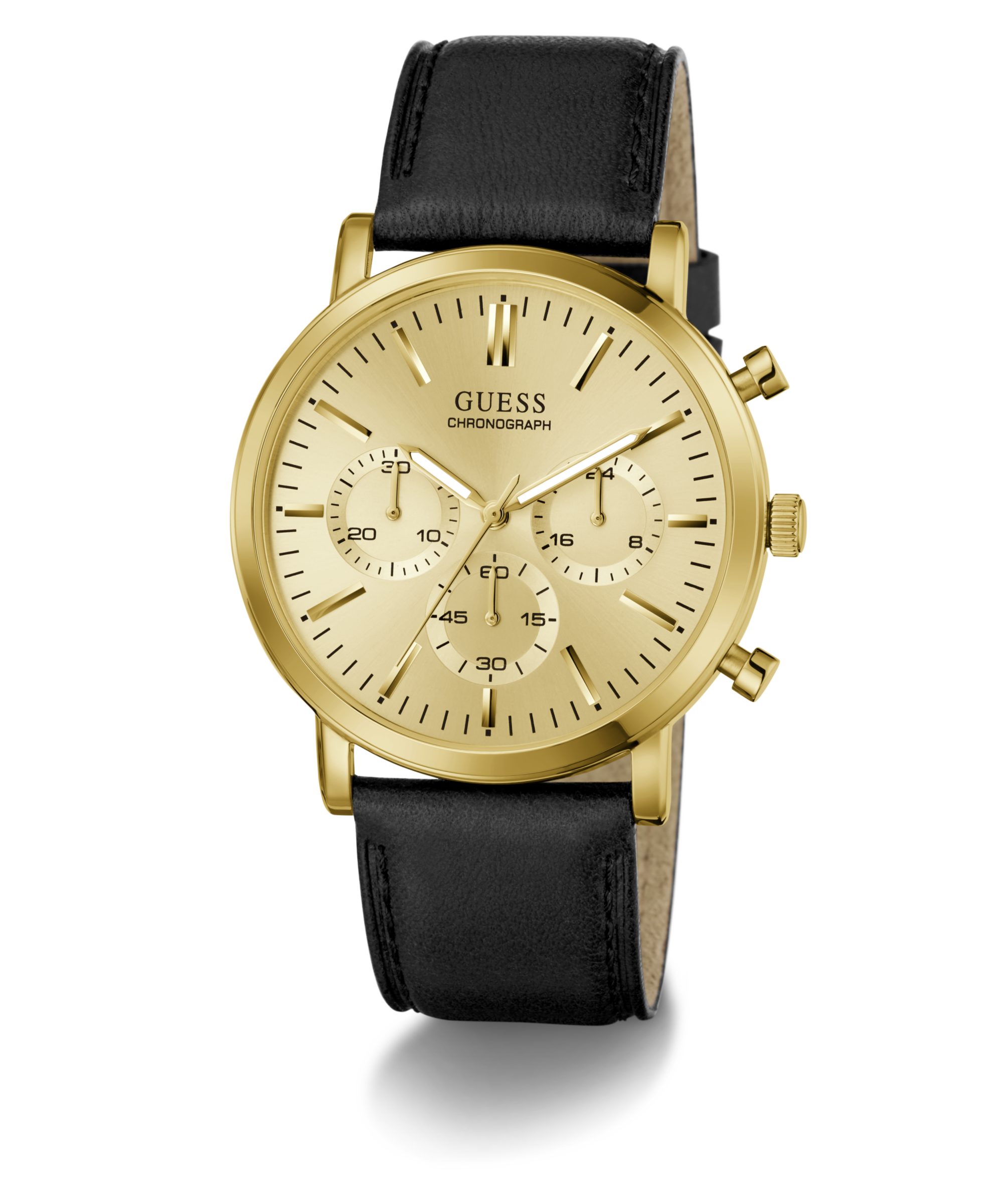 Guess Quarzuhr CASSIAN GW1154G2, Armbanduhr, Herrenuhr, Lederarmband, analog
