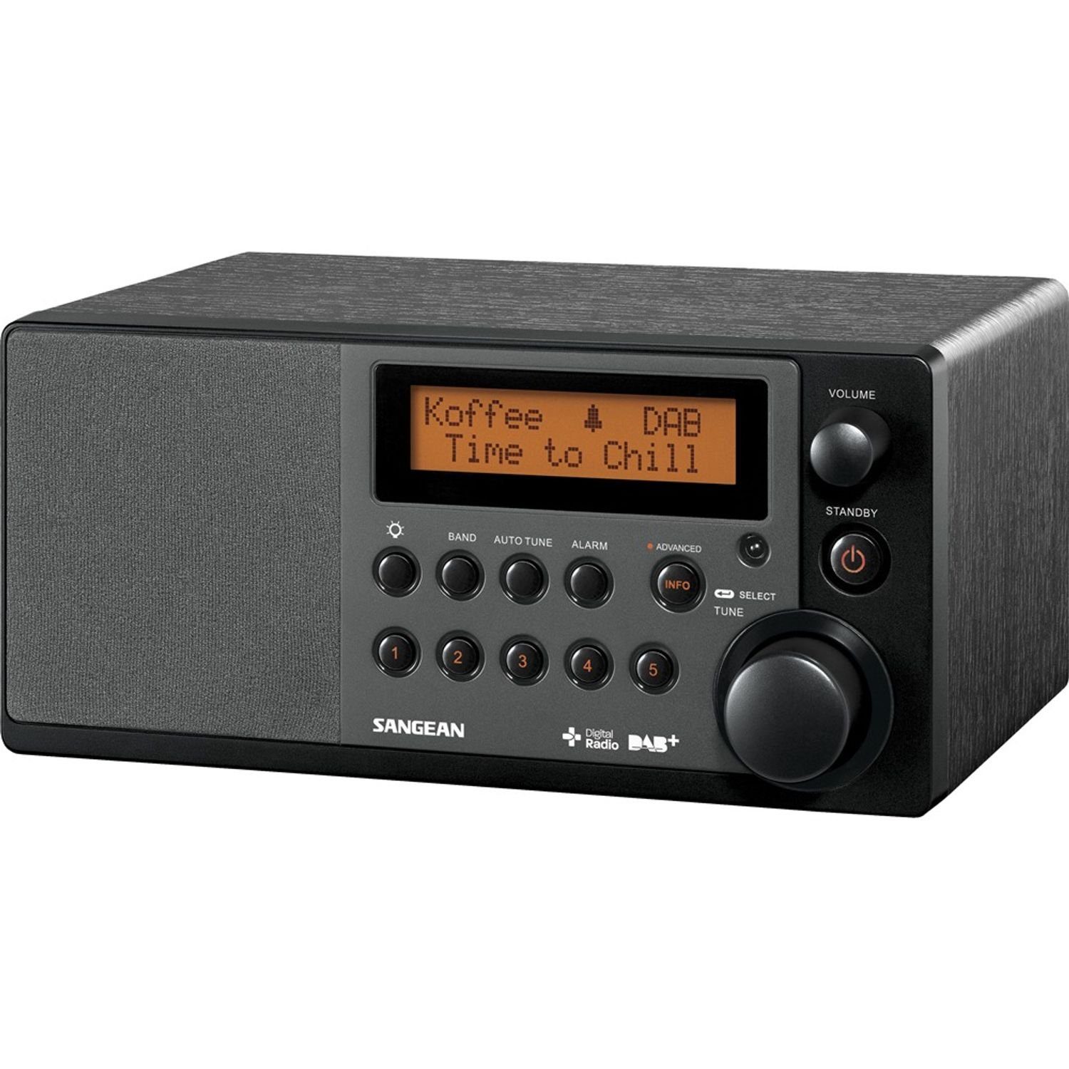 Digitalradio (DAB) Holzgehäuse DAB+/FM-RDS-Tischempfänger DDR-31+ Sangean (DAB) mit