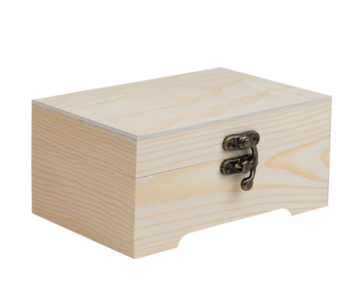 Alsino Kiste Holz-Kiste mit Deckel aus Kiefernholz Aufbewahrungsbox &  Geschenkkiste – Deko Geschenkbox – Unbehandelt Massivholz
