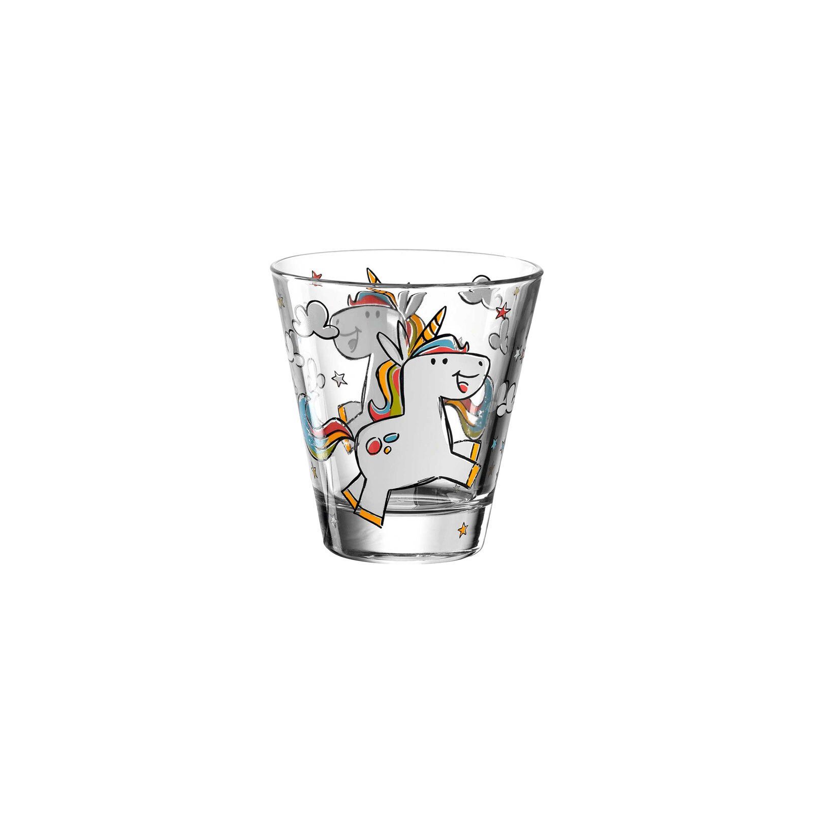 LEONARDO Kinderbecher Bambini Kinderbecher 215 ml 2er Set, 2-tlg., Glas
