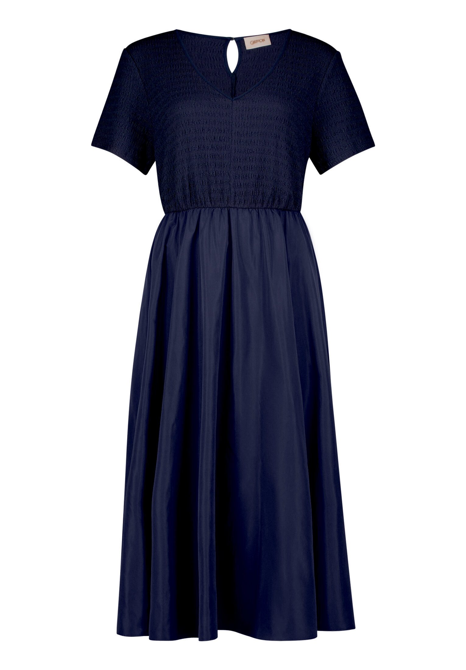 Cartoon Midikleid Damen mit Eingrifftaschen