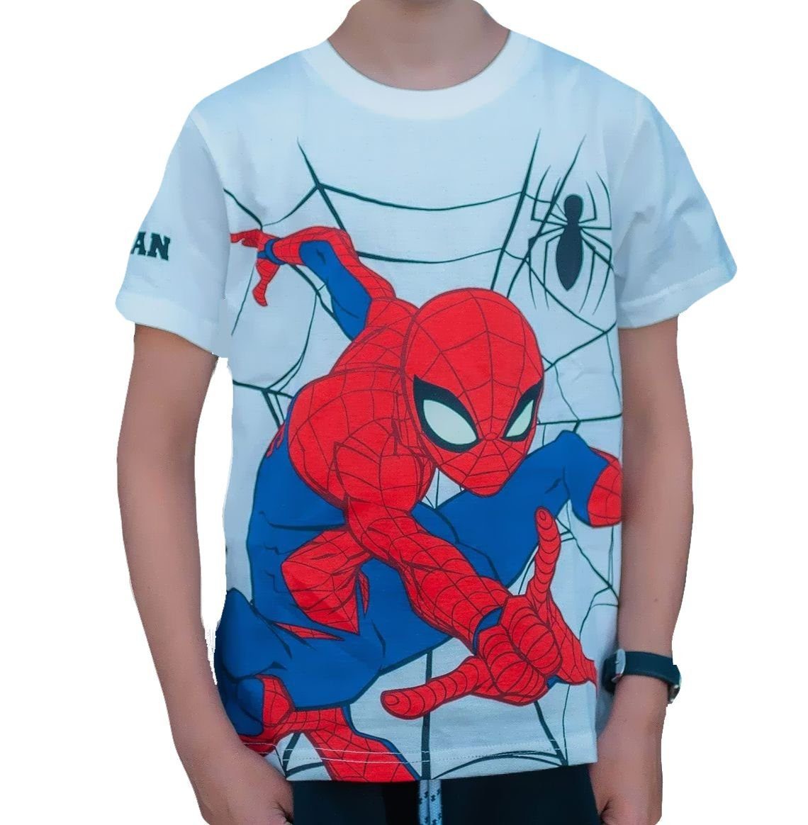 Spiderman T-Shirt Jungen Shirt Man Spider T-SHIRT SPIDERMAN