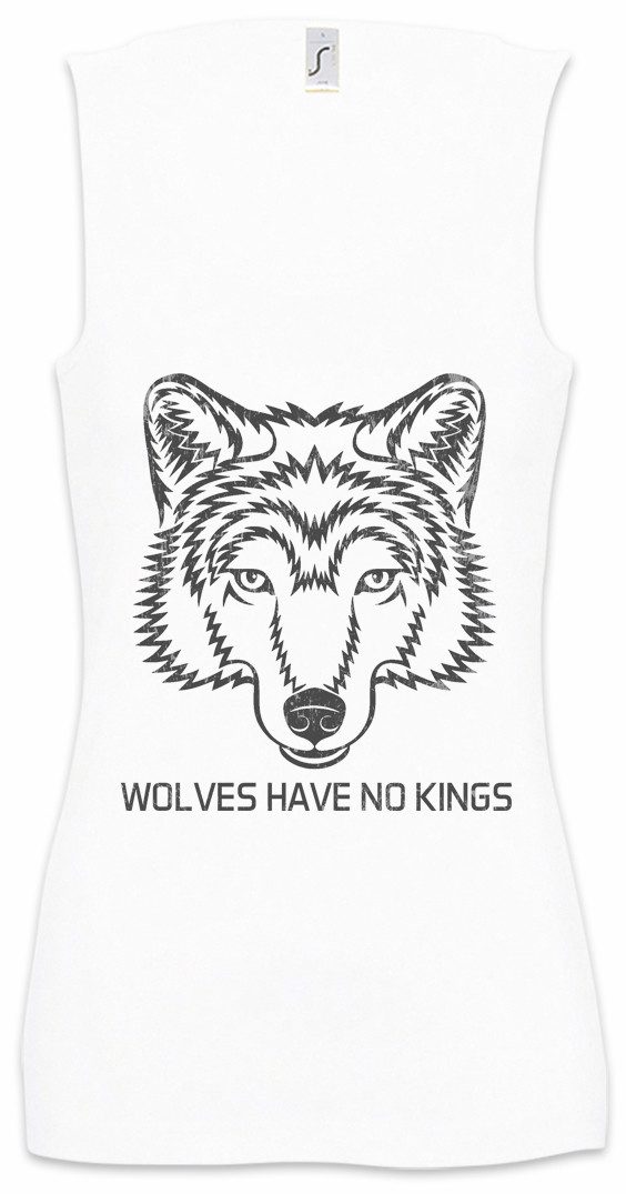 Urban Backwoods Tanktop Wolves Have No Kings I Ärmelloses Damen T-Shirt The Farseer Wolf Wulf Trilogy Fitz Der Weitseher