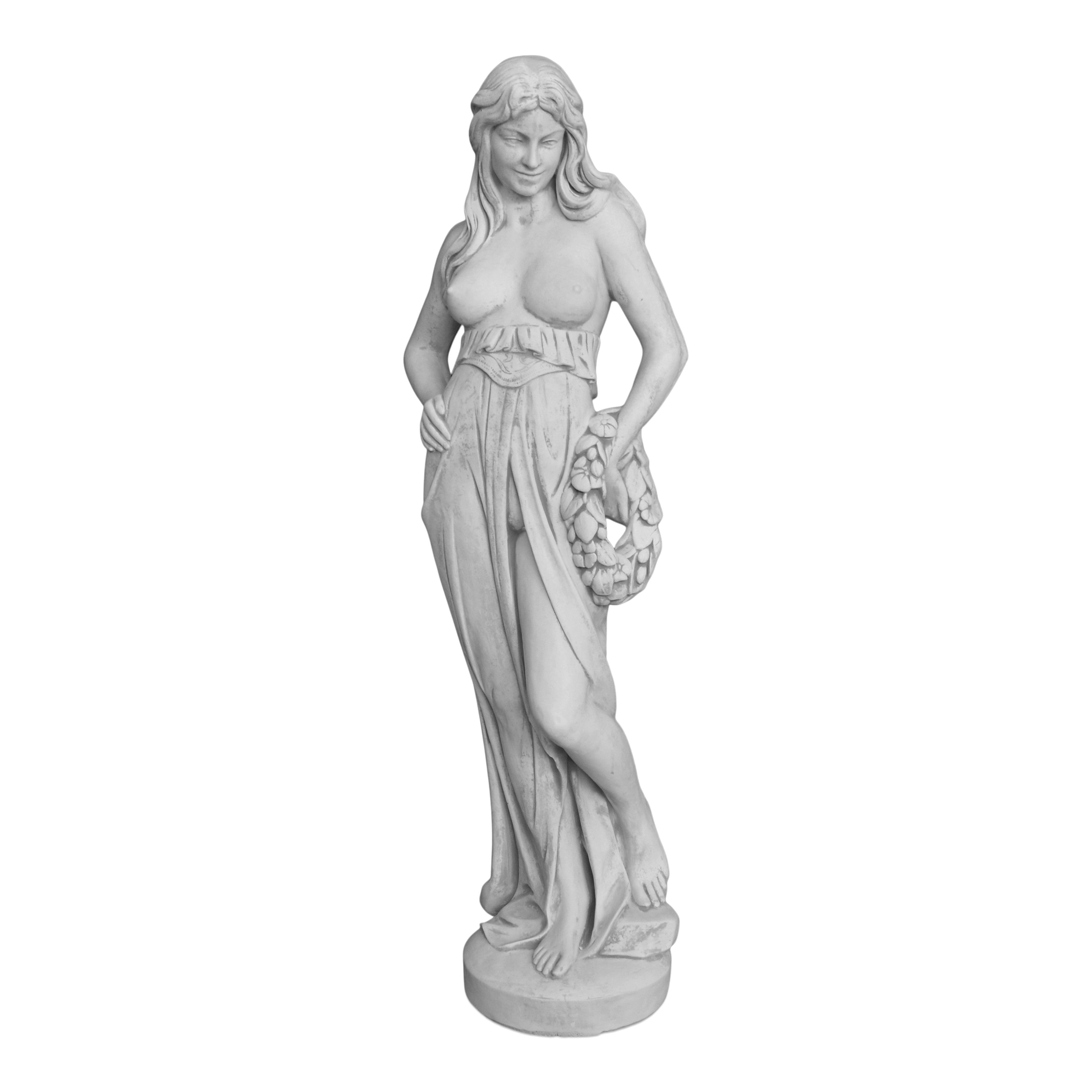 gartendekoparadies.de Gartenfigur Frauenakt Frauen-Statue Steinfigur 150 cm Steinguss 135 kg, Frostsicher
