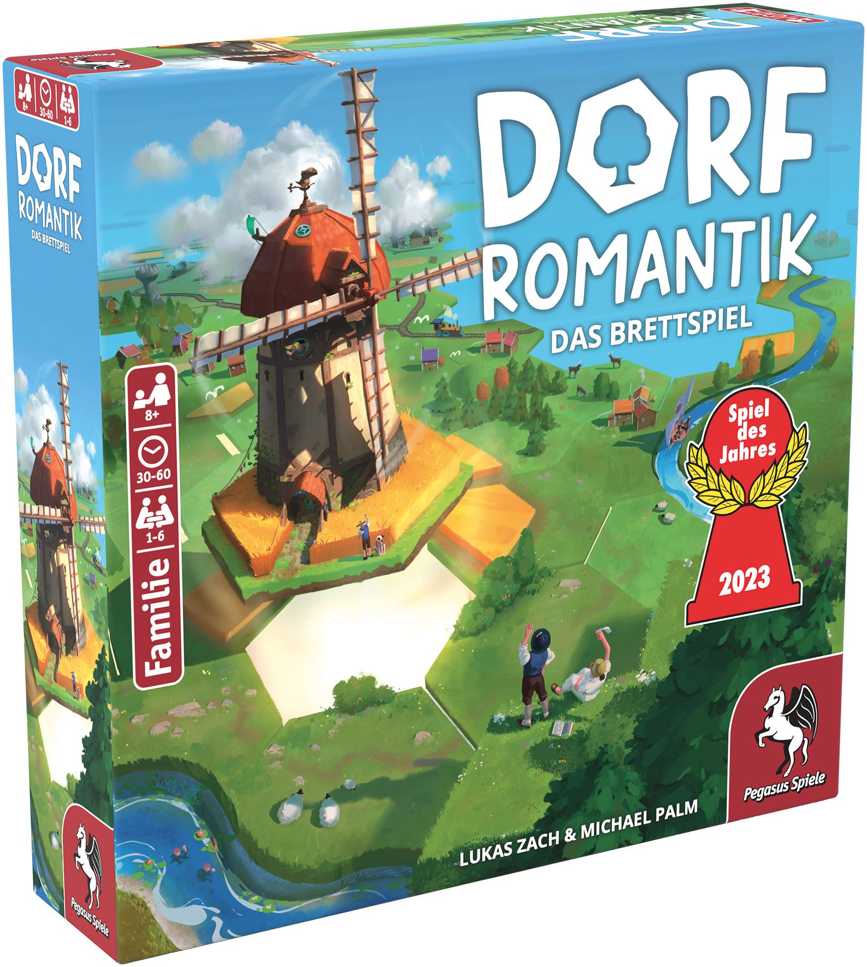 Pegasus Spiele Spiel Dorfromantik, Familienspiel, Made in Europe