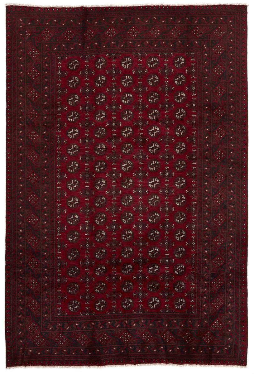 Orientteppich Afghan Akhche 204x302 Handgeknüpfter Orientteppich, Nain Trading, rechteckig, Höhe: 6 mm