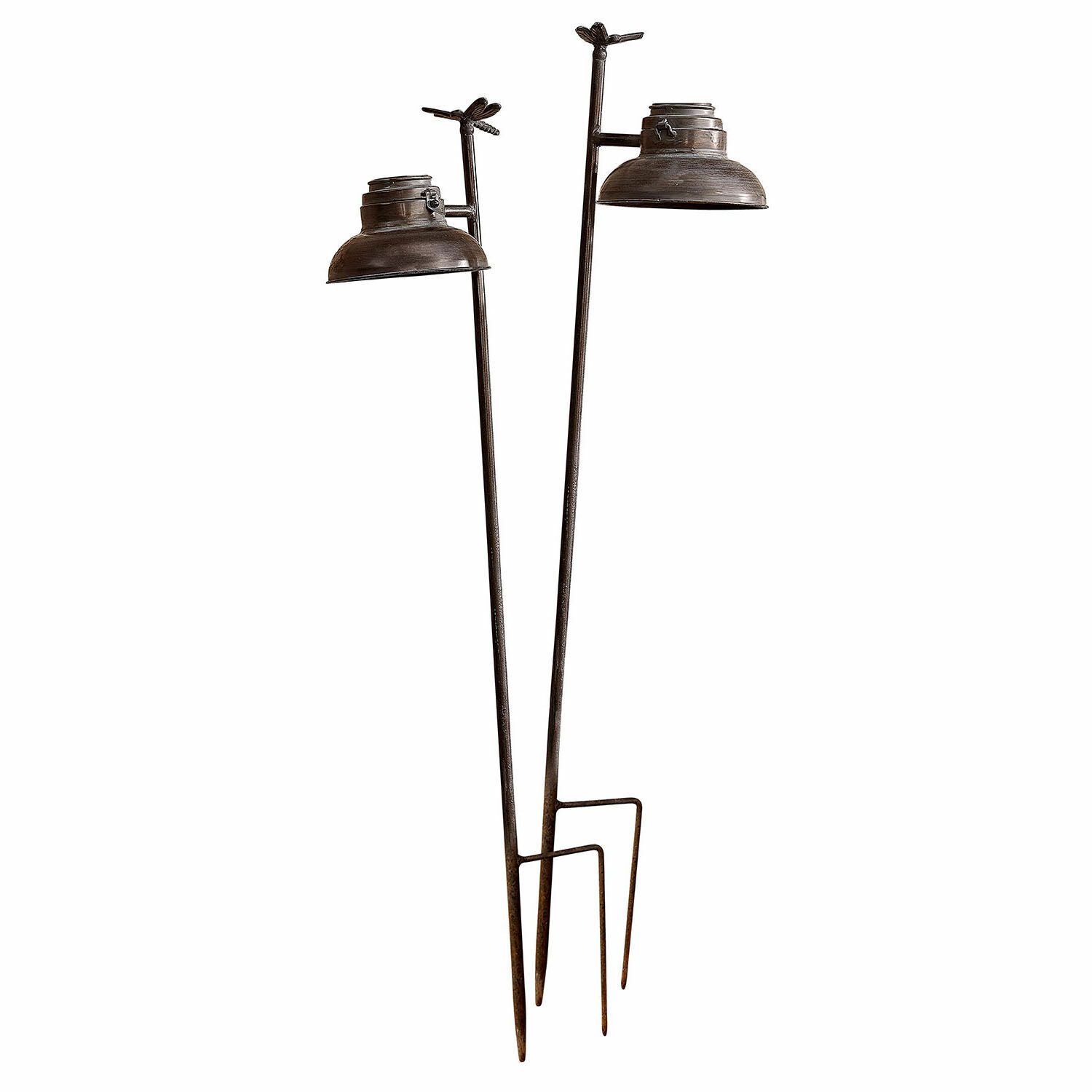 Mirabeau LED Laterne Solar-Laterne 2er Set Ivexil antikbraun