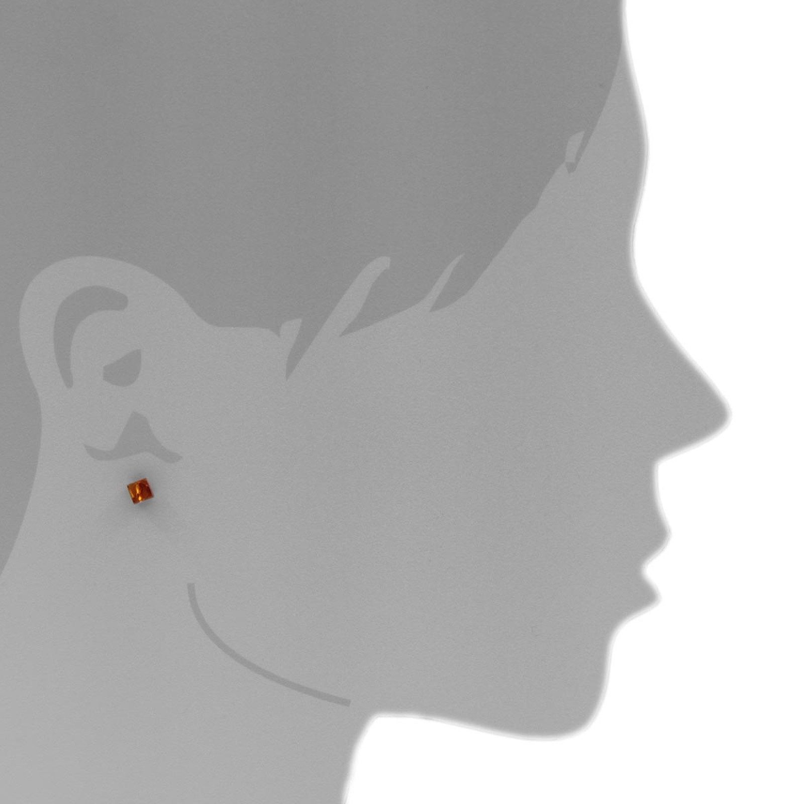 OSTSEE-SCHMUCK Paar Ohrstecker Ostsee-Schmuck Ohrstecker Klassisch 5 x 5 mm (2-tlg)