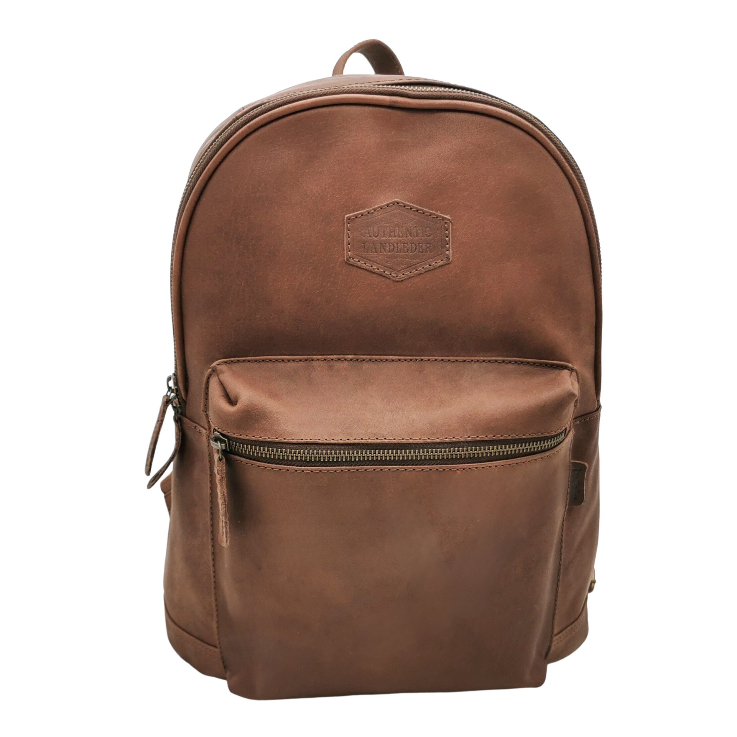 Landleder Rucksack XL - PINCH OF WAX gewachstes Pullup Vollrindleder, praktisch & geräumig