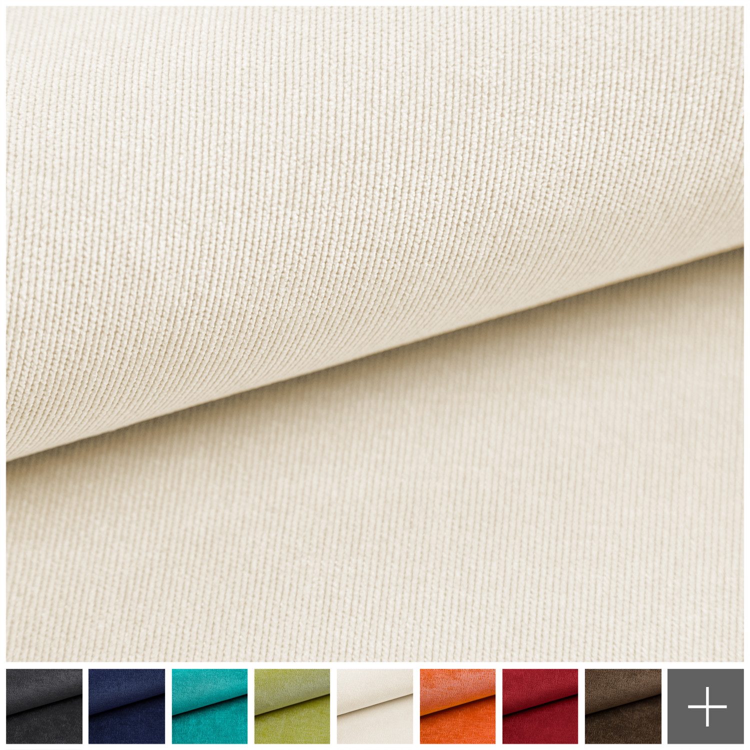 novely® Stoff ISSUM - Samtweicher Chenille-Möbelstoff - Sehr Robuster Polsterstoff, Samtweich, Robust, Pflegeleicht, Meterware, 1lfm – Bild 3 von 5
