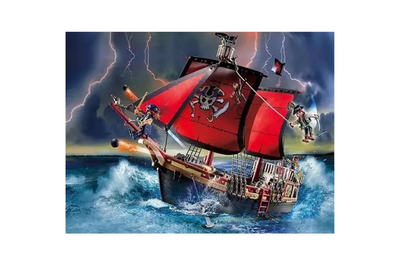 Thumbnail - LA CUTE Malen nach Zahlen XL Piratenschiff Malset – Kreatives Malen nach Zahlen Rahmen 40x50cm (Komplettes Malset: Kreat...