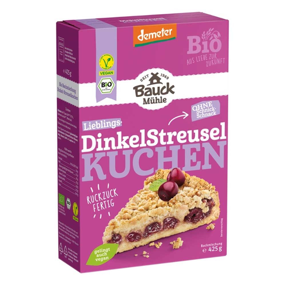 Bauck Mühle Fertiggericht Backmischung - Dinkel Streuselkuchen 425g