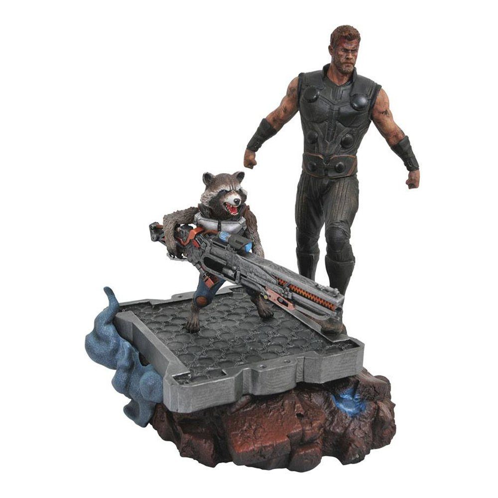 Diamond Select Merchandise-Figur Avengers Infinity War Figur von Thor & Rocket, (Figur), Marvel Figur von Thor & Rocket Racoon