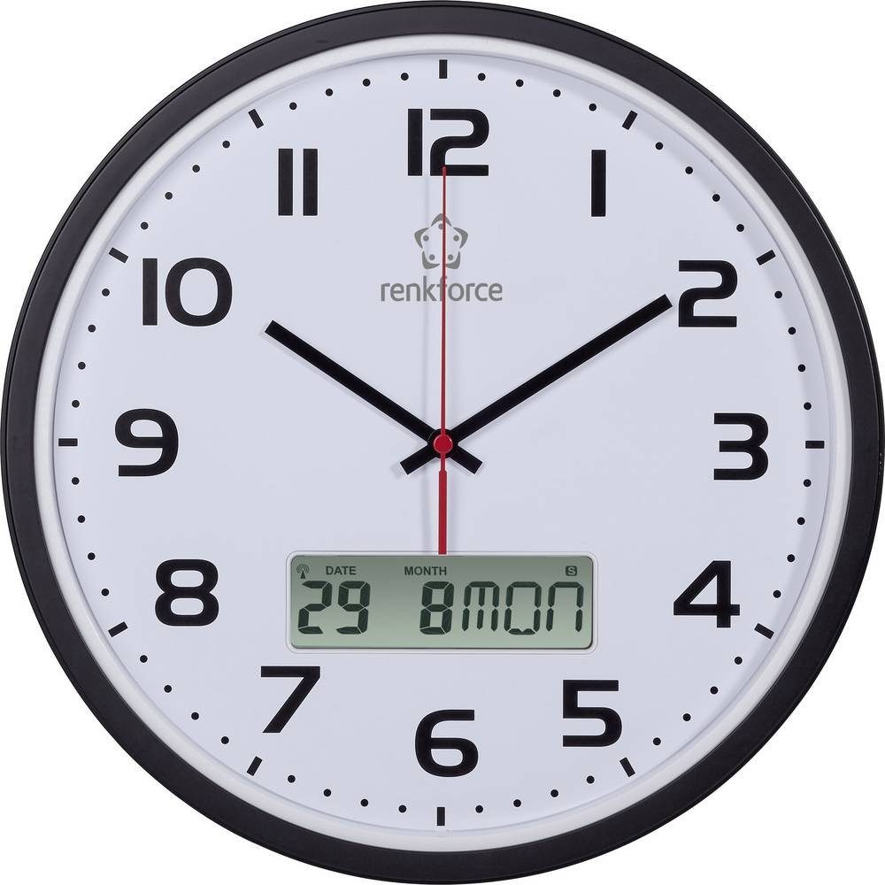 Renkforce Wanduhr »FunkWanduhr mit LCDisplay« OTTO