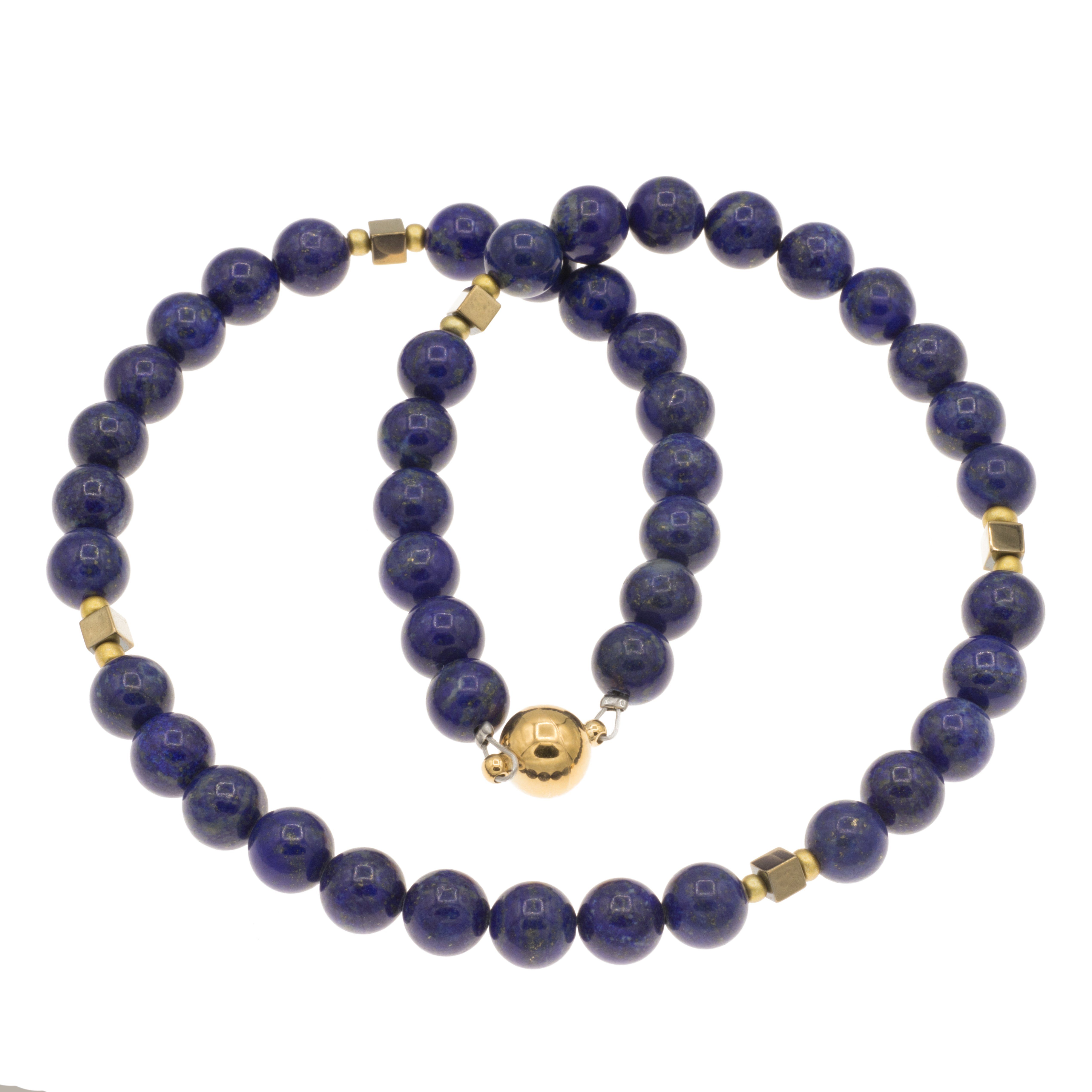Bella Carina Perlenkette Kette mit Lapislazuli günstig online kaufen
