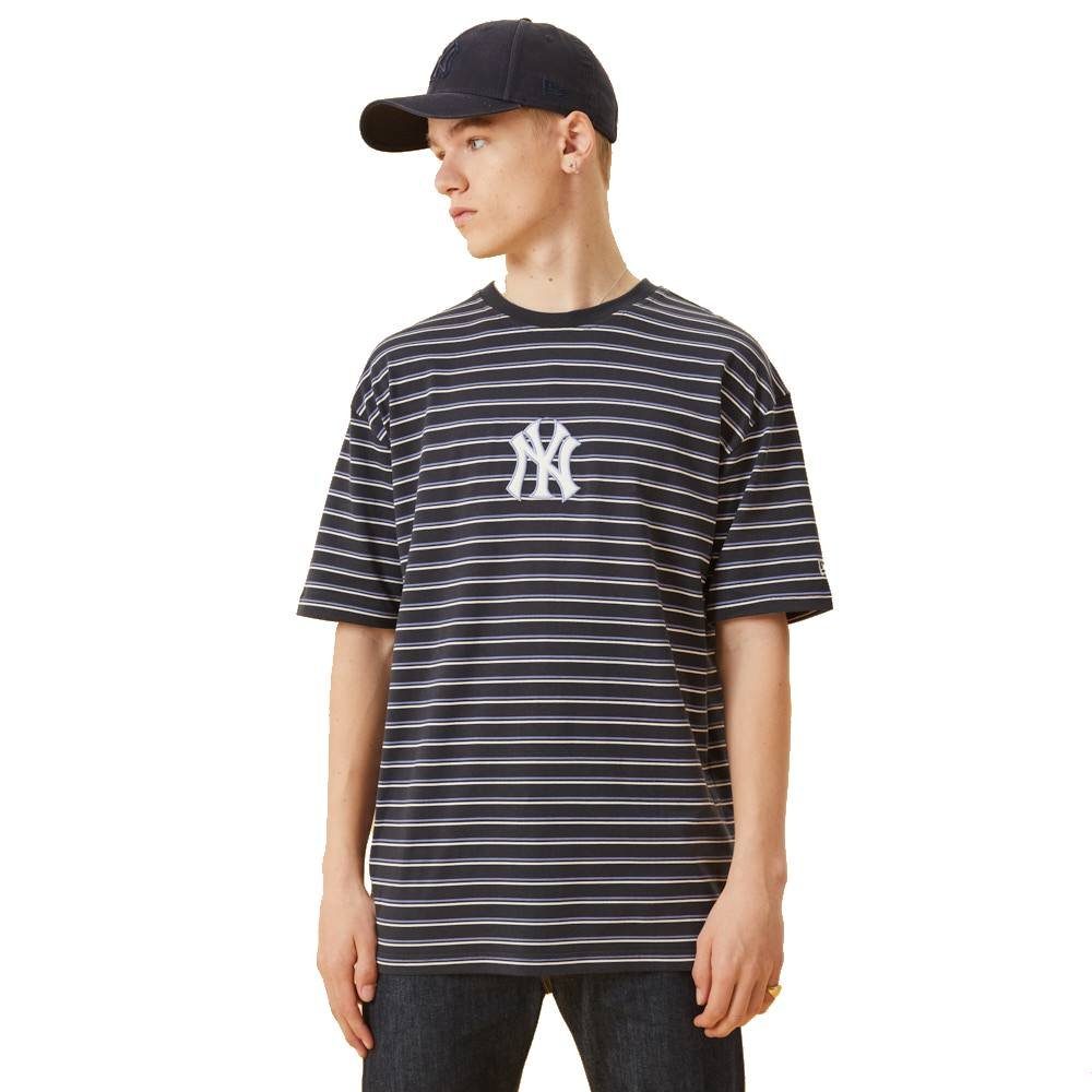 New weiß T-Shirt / Heritage T-Shirt New (1-tlg) Overszd MLB dunkelblau Era Era