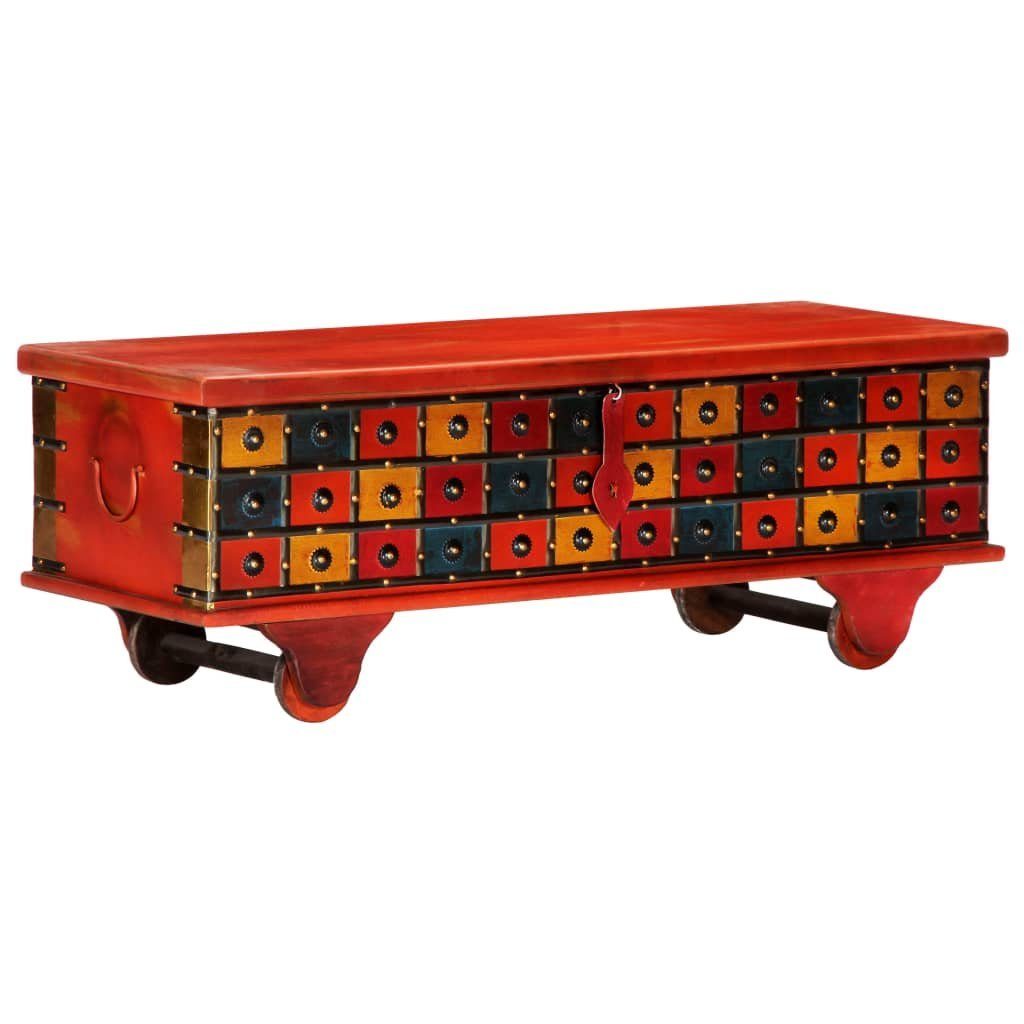 vidaXL Aufbewahrungsbox Aufbewahrungstruhe Rot 110 x 40 x 40 cm Massivholz