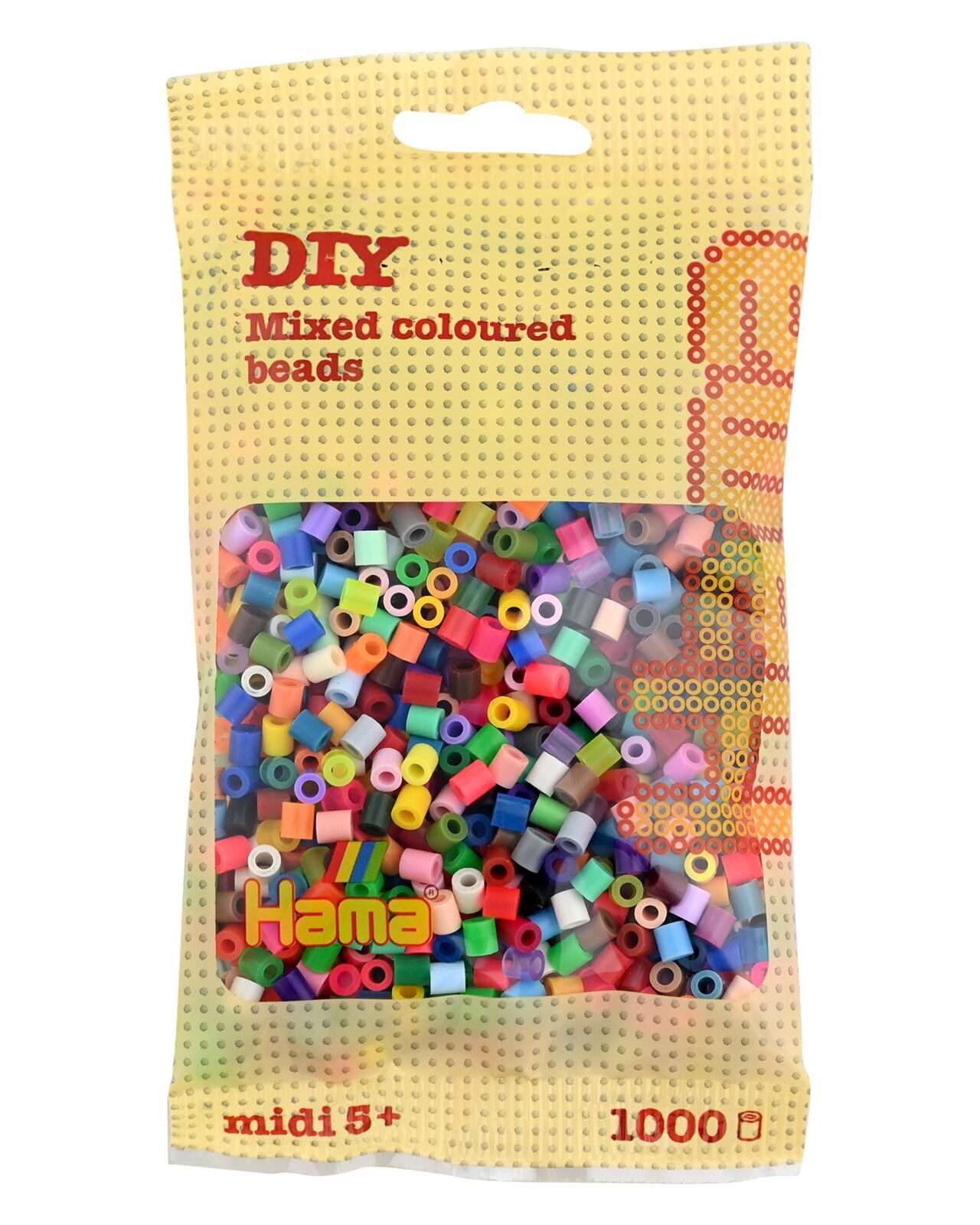Hama Bügelperlen Hama Beutel mit 1000 Midi-Bügelperlen Mix