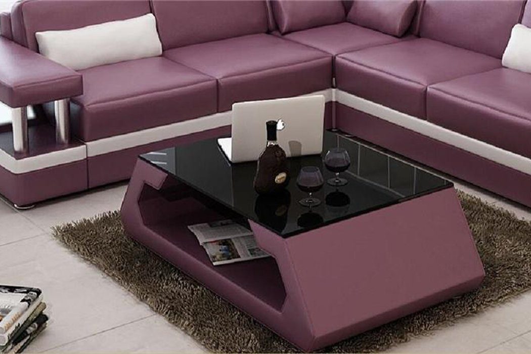 JVmoebel Couchtisch Couch Tisch Sofa Wohnzimmer Tische Möbel Beistell Designer Couchtisch, Couch Tisch Sofa Wohnzimmer Tische Möbel Beistell Designer Couchtisch Lila