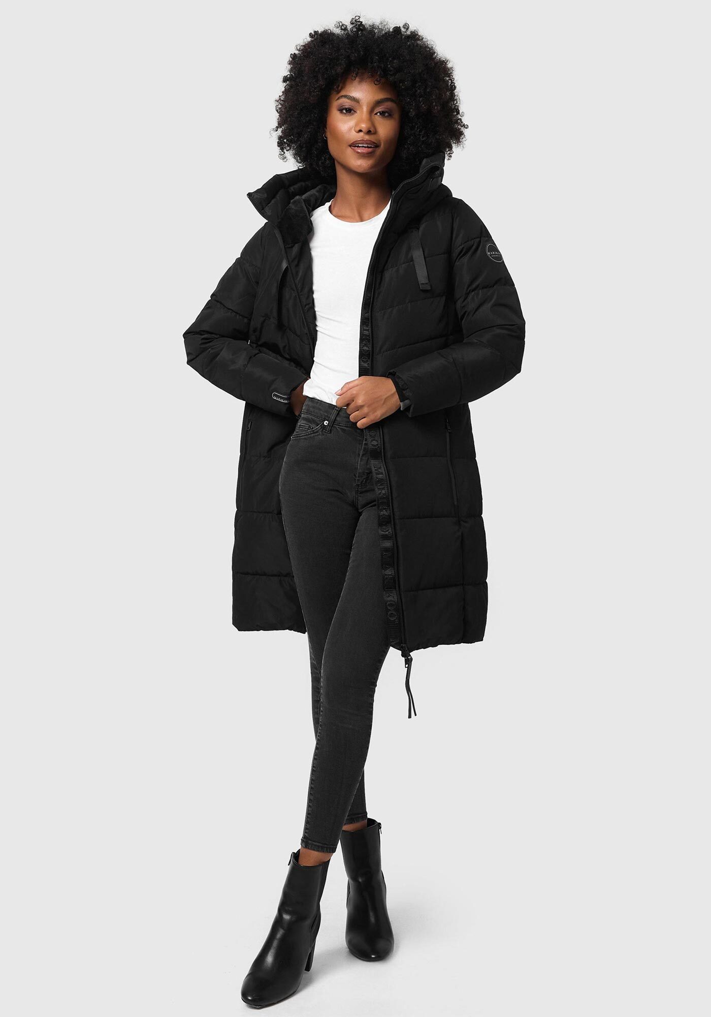 Marikoo Winterjacke Natsukoo XVI Stepp Mantel mit großer Kapuze – Bild 2 von 5