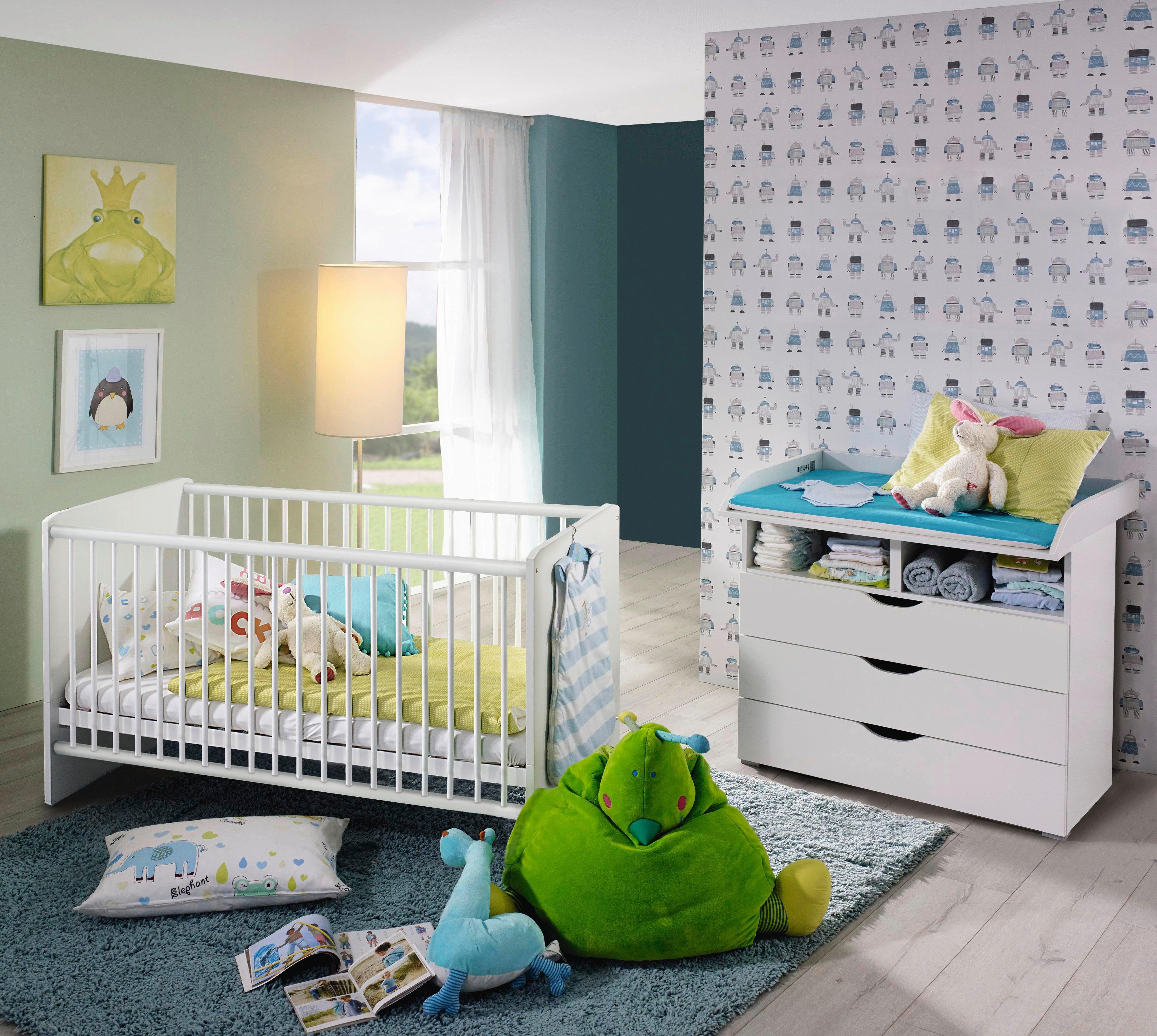 rauch Wickelkommode Bett (Spar-Set, Babymöbel-Set Bristol, + 2-St),