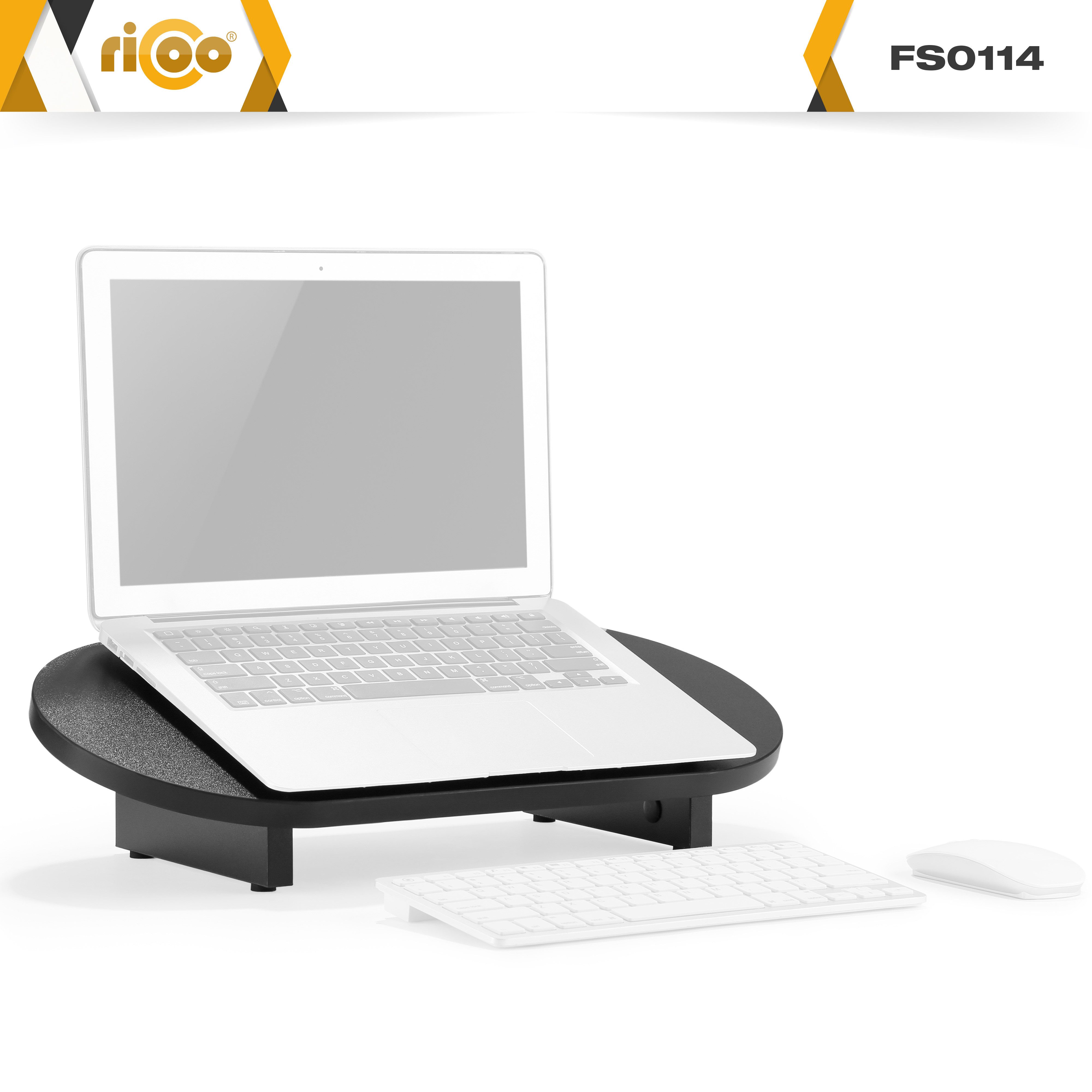 RICOO Schreibtischaufsatz FS0117, (1-St), Laptopständer für Schreibtisch Notebookständer mit Neigungswinkel
