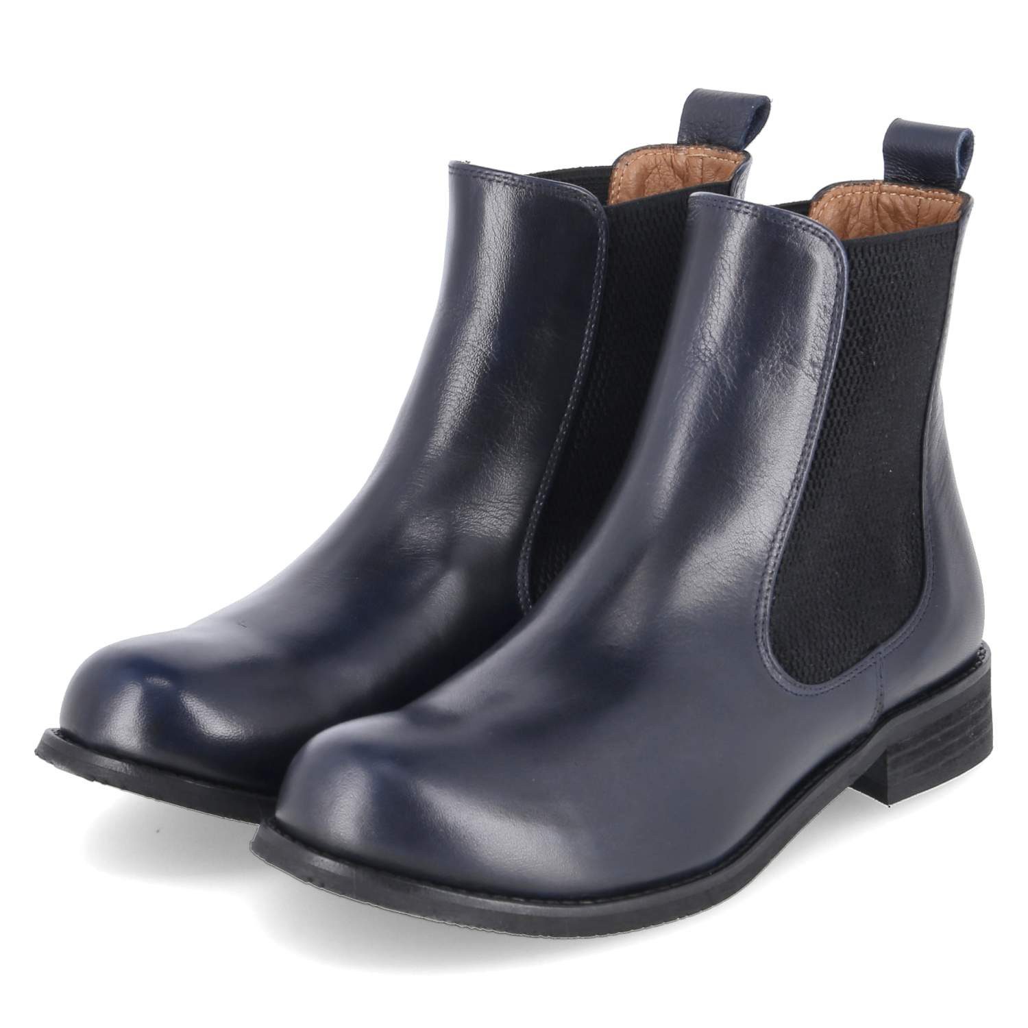 Everybody Everybody 58459A2381/GI199 SP Damen Glattleder blau Schlupfstiefel