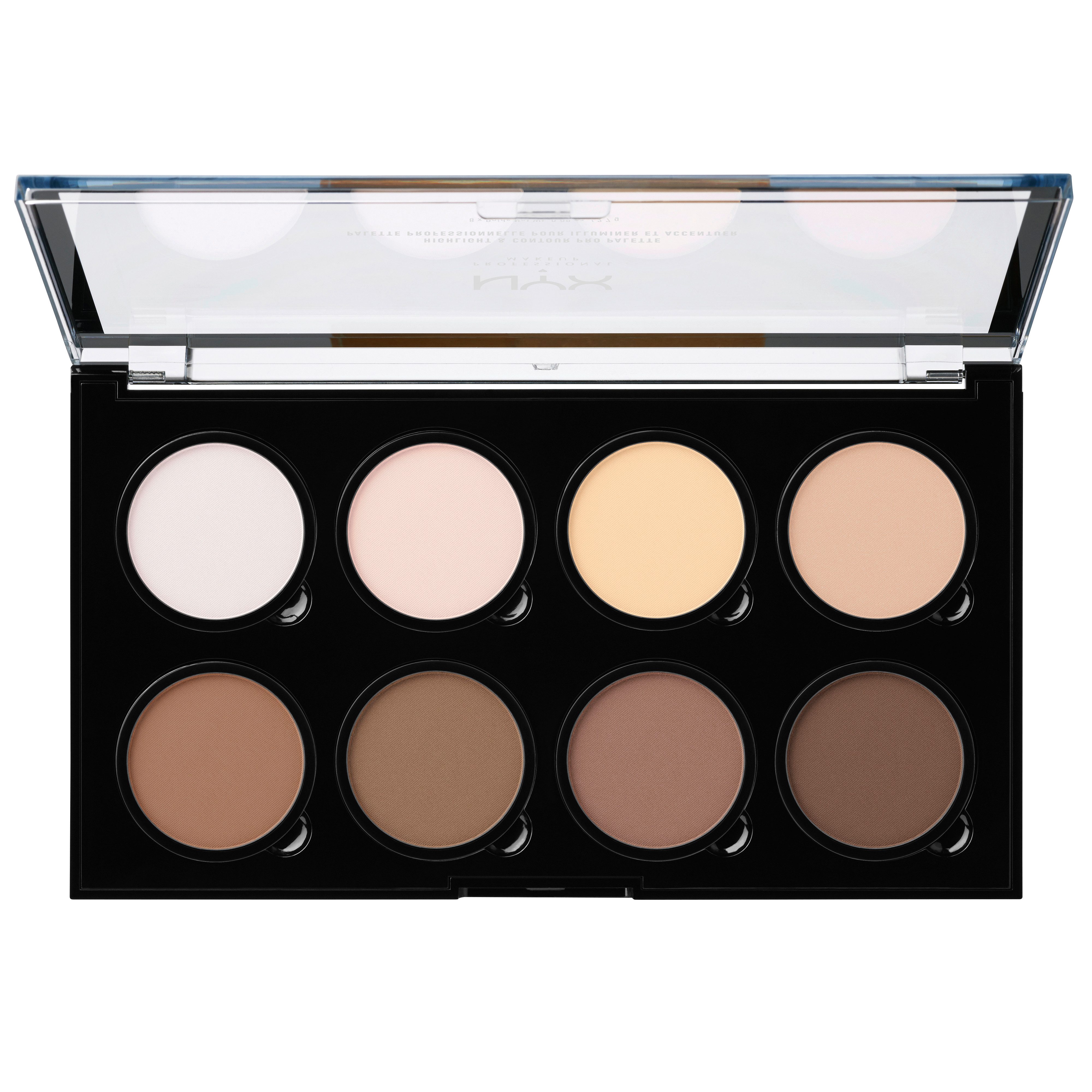 NYX PROFESSIONAL MAKEUP Highlighter HIGHLIGHT & CONTOUR PRO PALETTE, 3-in-1 Foundation, Concealer und Highlighter