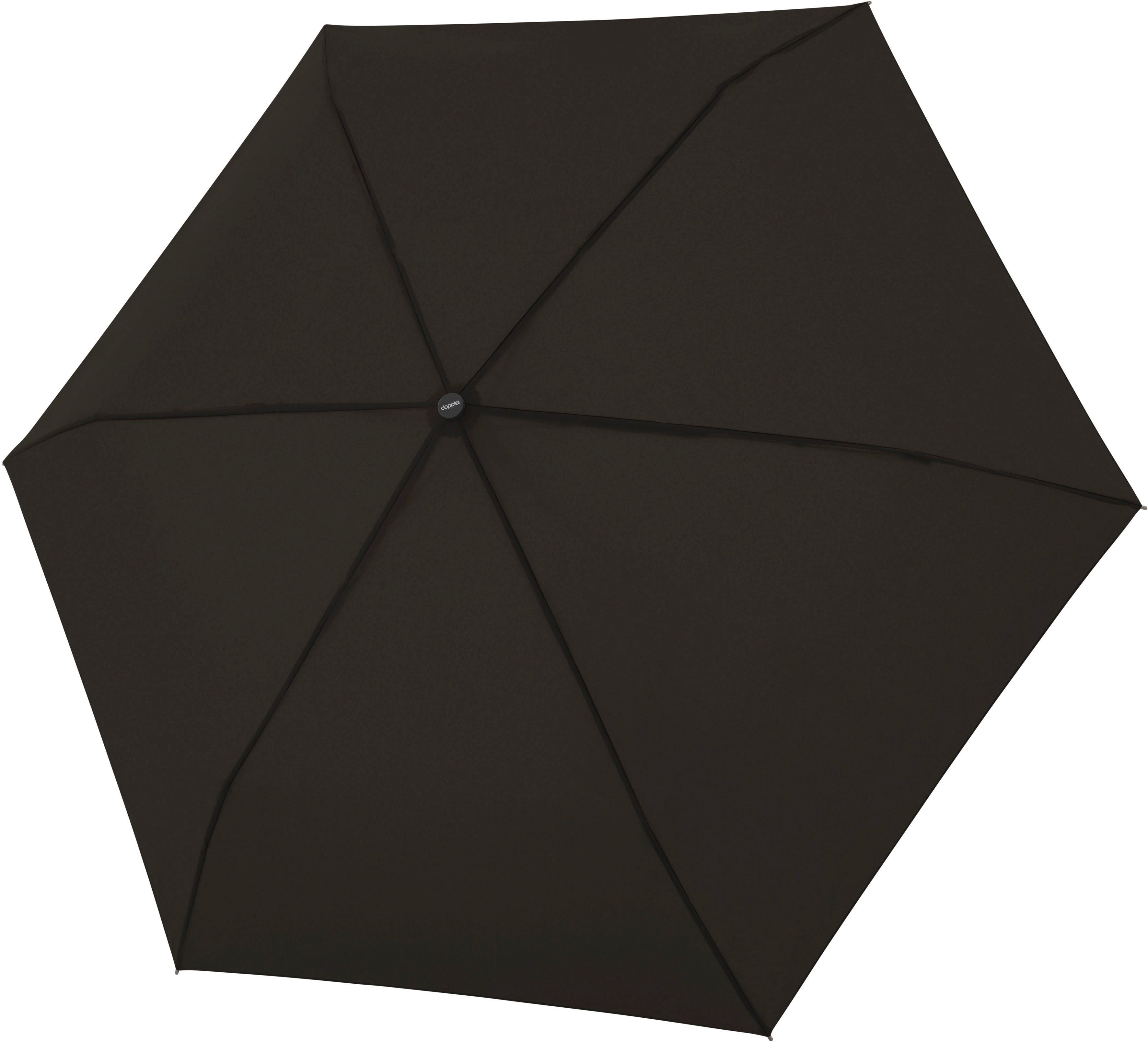 black Smart Taschenregenschirm doppler® close uni,