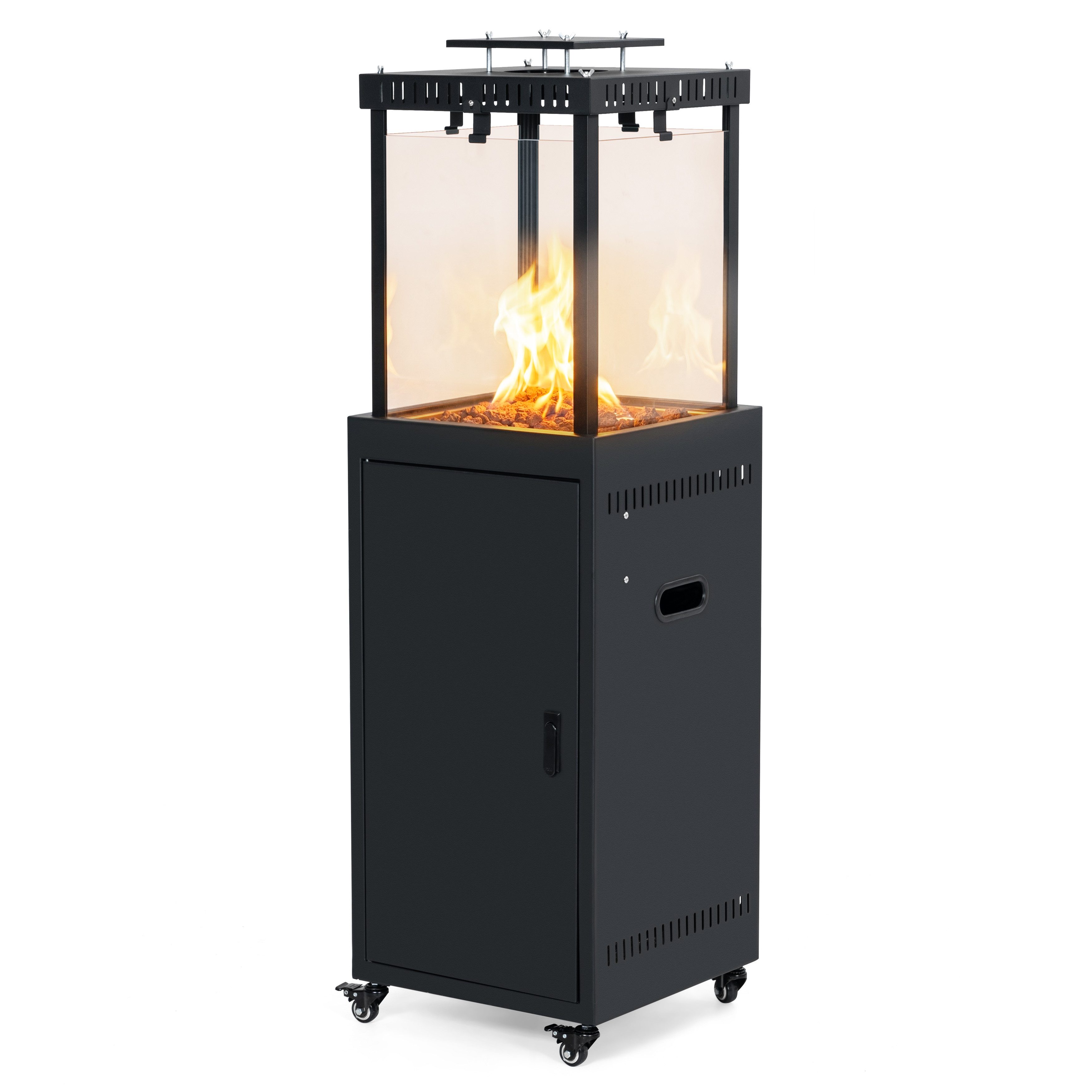 Avestar Feuerstelle 11 kW rauchfreier Propan Gas‑Terrassenheizer mit Lavasteinen, (1-St), 11 kW Leistung,rauchfrei,CE- und Kiwa-zertifiziert