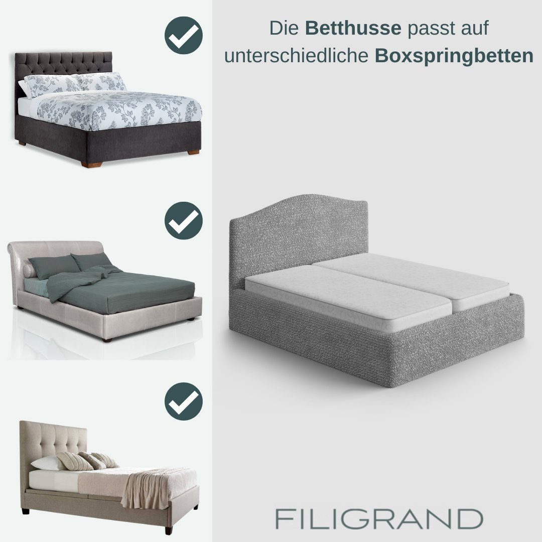 Mikrofaserstoff Kopf- Betthusse und Paulato blickdichter, italienische Rahmenteil, und widerstandsfähiger 1-teiliger Handarbeit, by Bettbezug für creme GA.I.CO, langlebiger