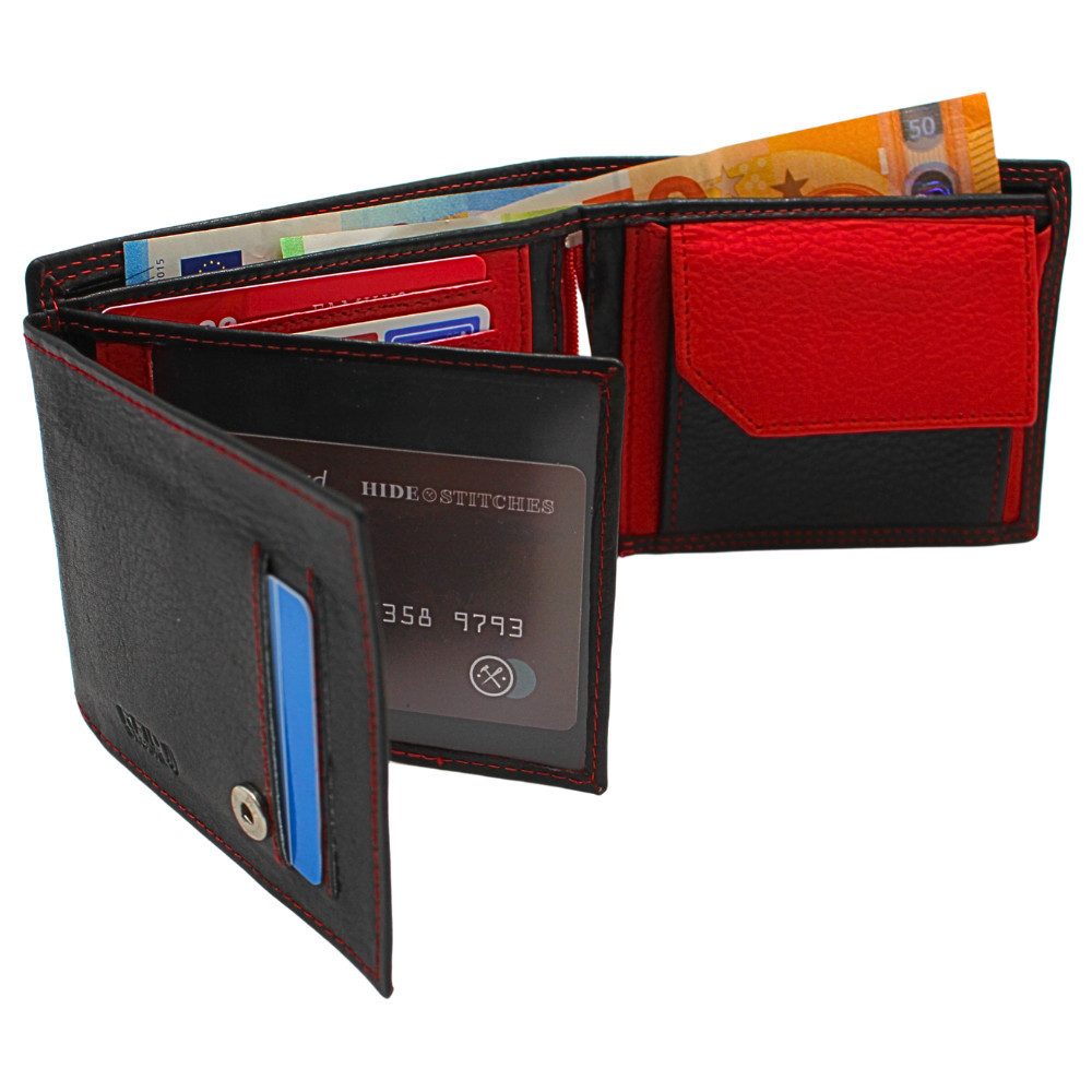 L&B Geldbörse Nappaleder Bi-Color Portemonnaie, mit RFID-Schutz >287< Geldb günstig online kaufen