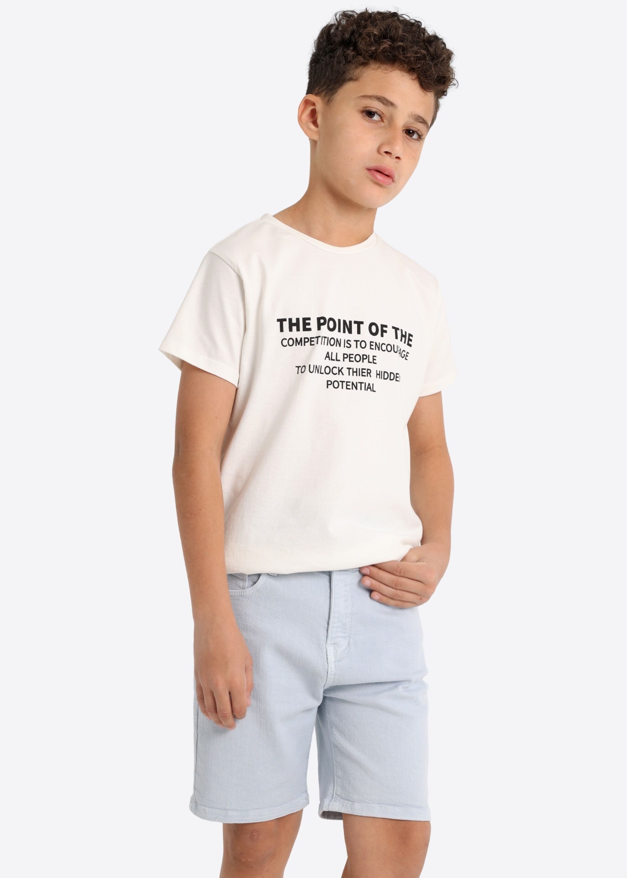 Solang Jeansshorts mit cleaner Oberfläche