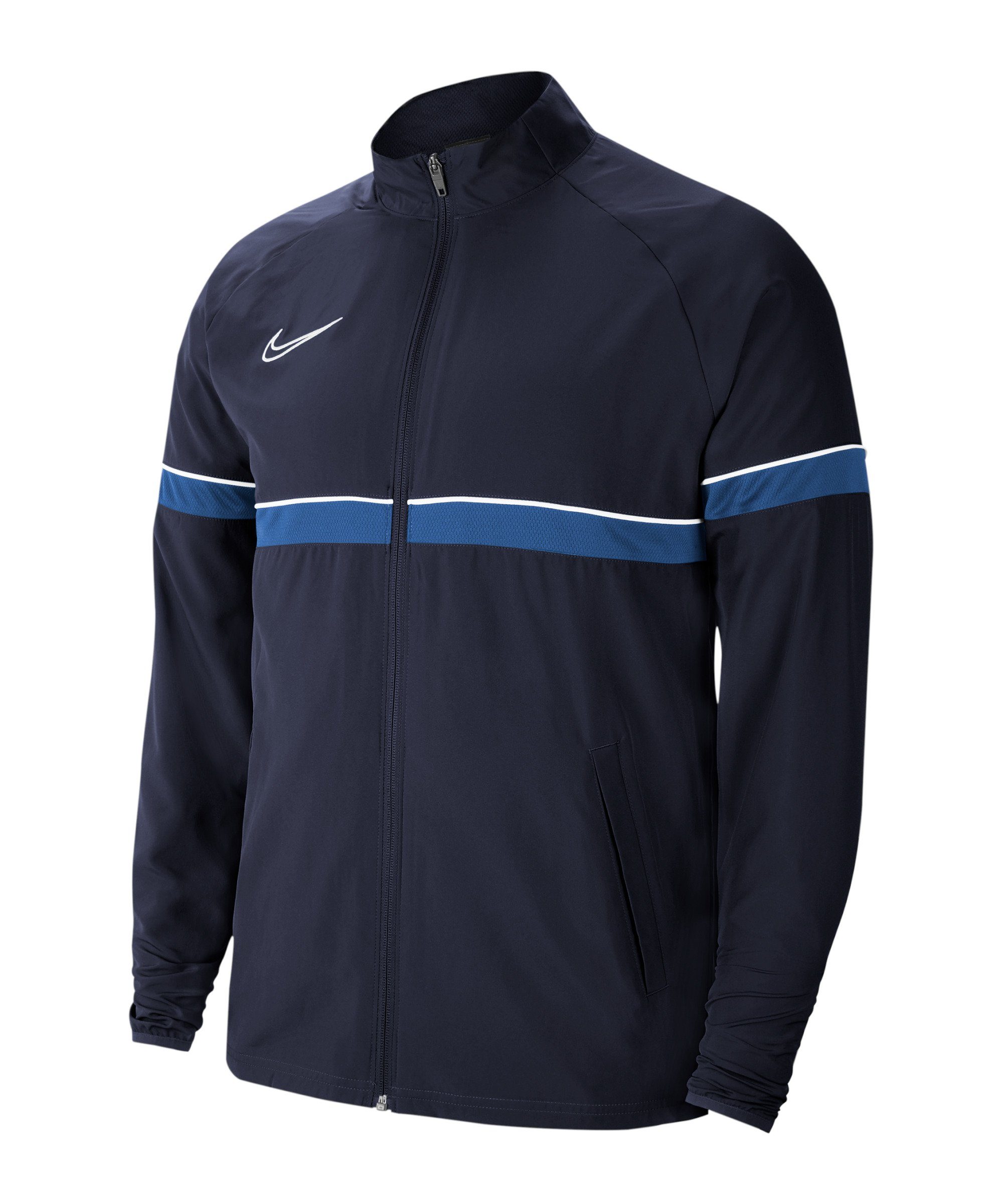 Nike Sweatjacke Academy blauweiss Trainingsjacke Woven 21